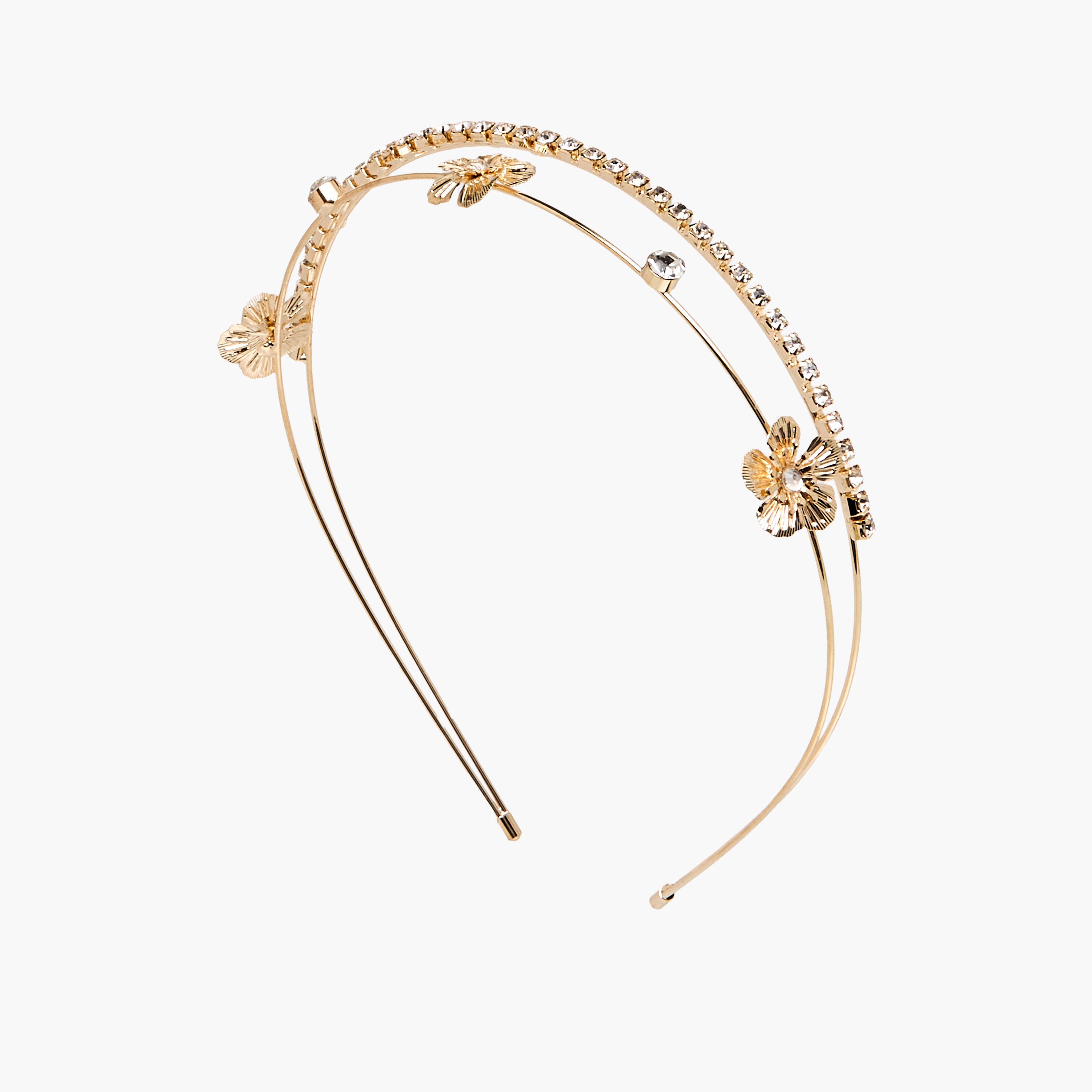 طوق شعر ميتاليك مزدوج-women-hairaccessories-bands-image-2