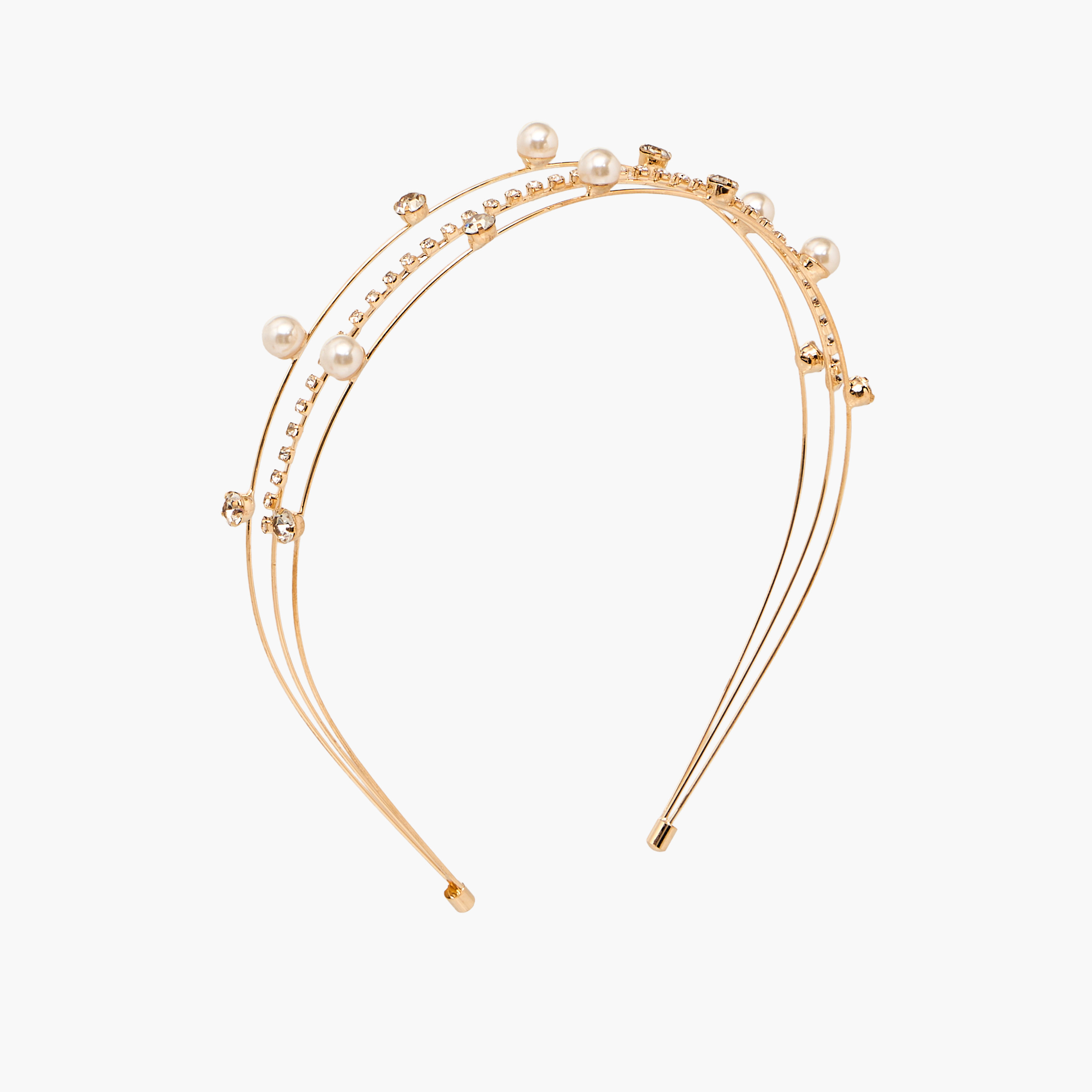 Metallic Pearl Hairband-women-hairaccessories-bands-image-1