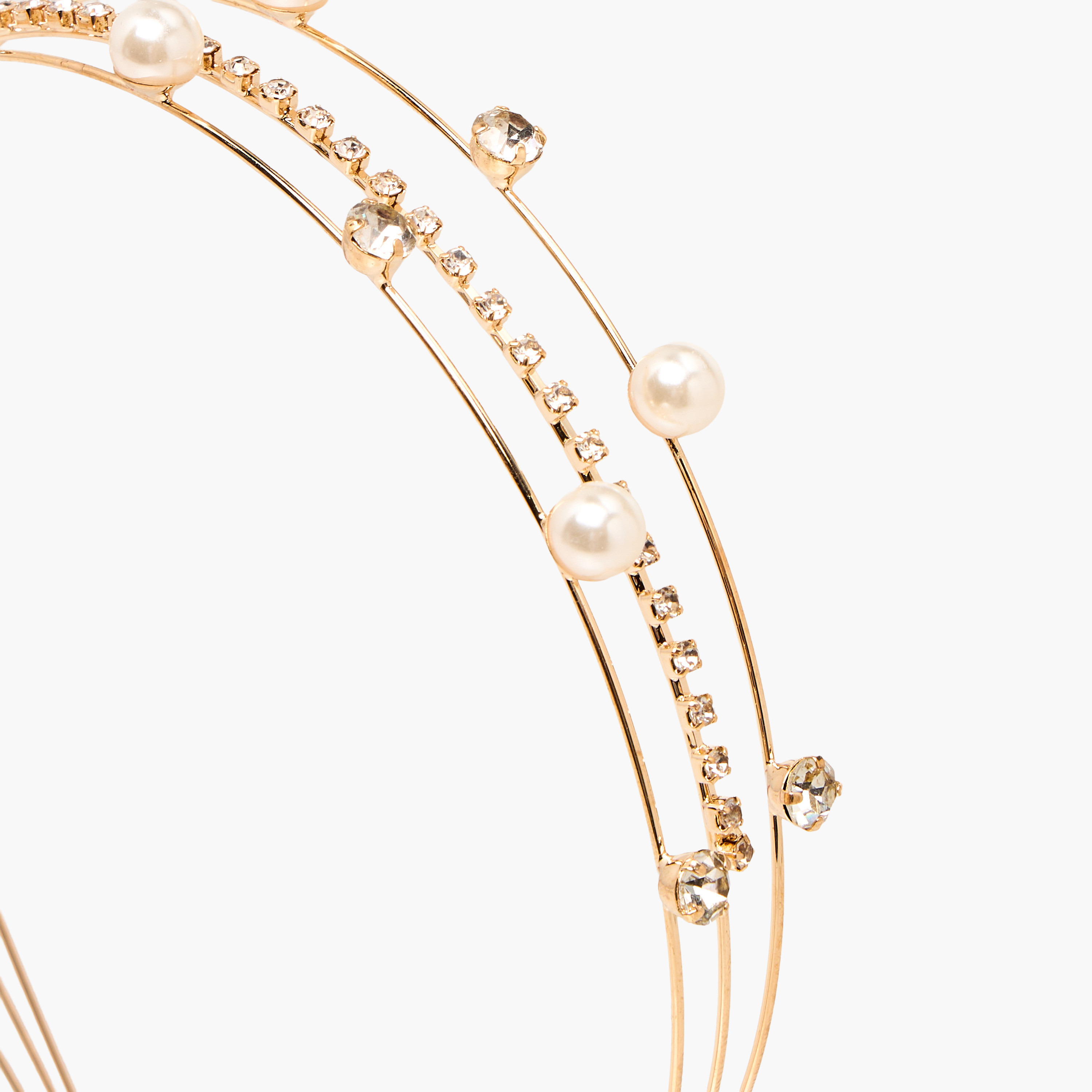 Metallic Pearl Hairband-women-hairaccessories-bands-image-3