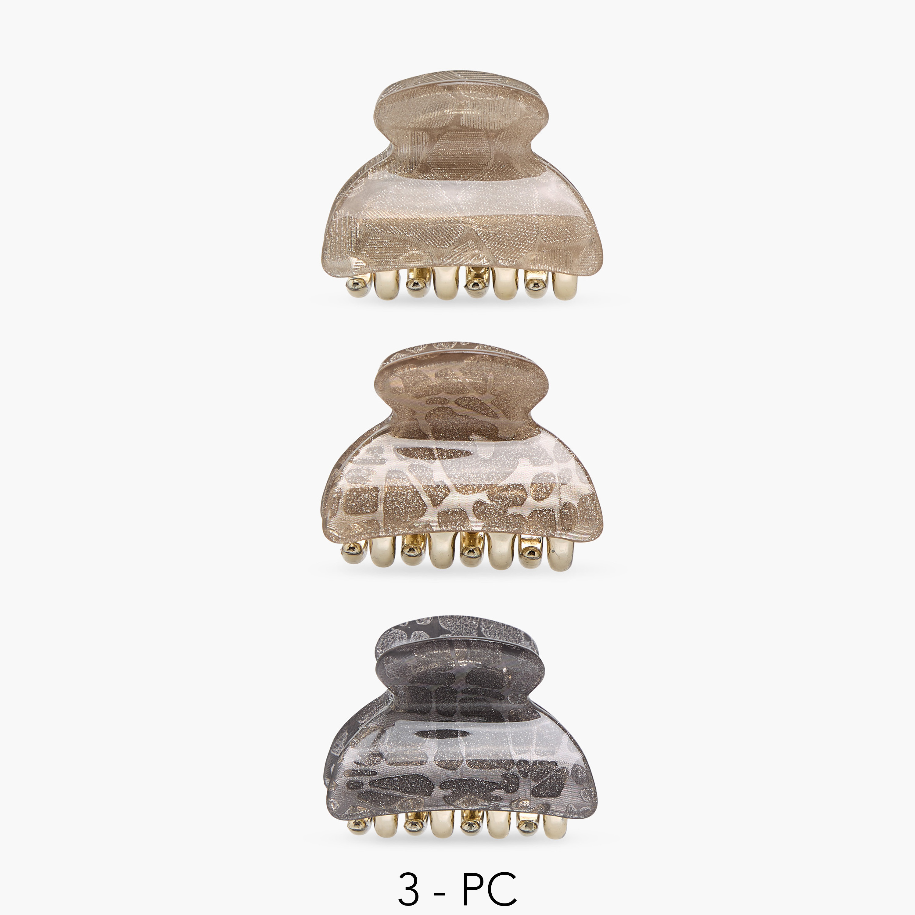 Pack of 3 Assorted Hair Clamp-women-hairaccessories-clamps-image-1