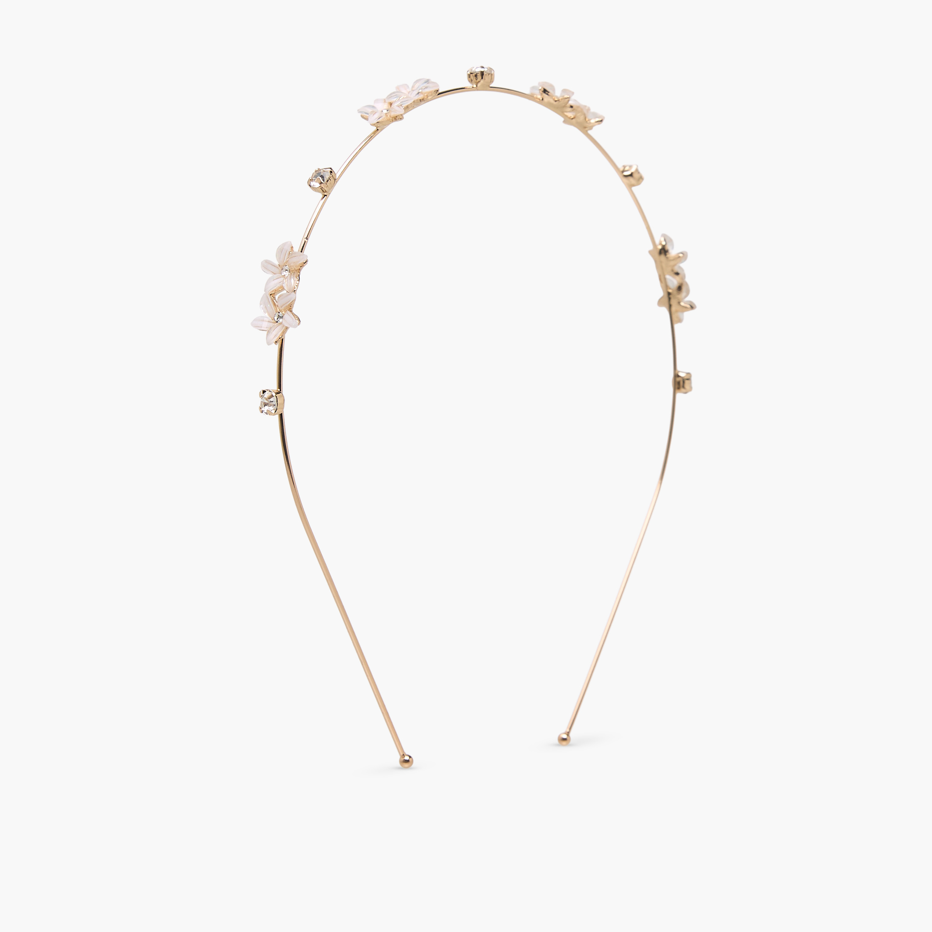 Metallic Floral Hairband-women-hairaccessories-bands-image-1