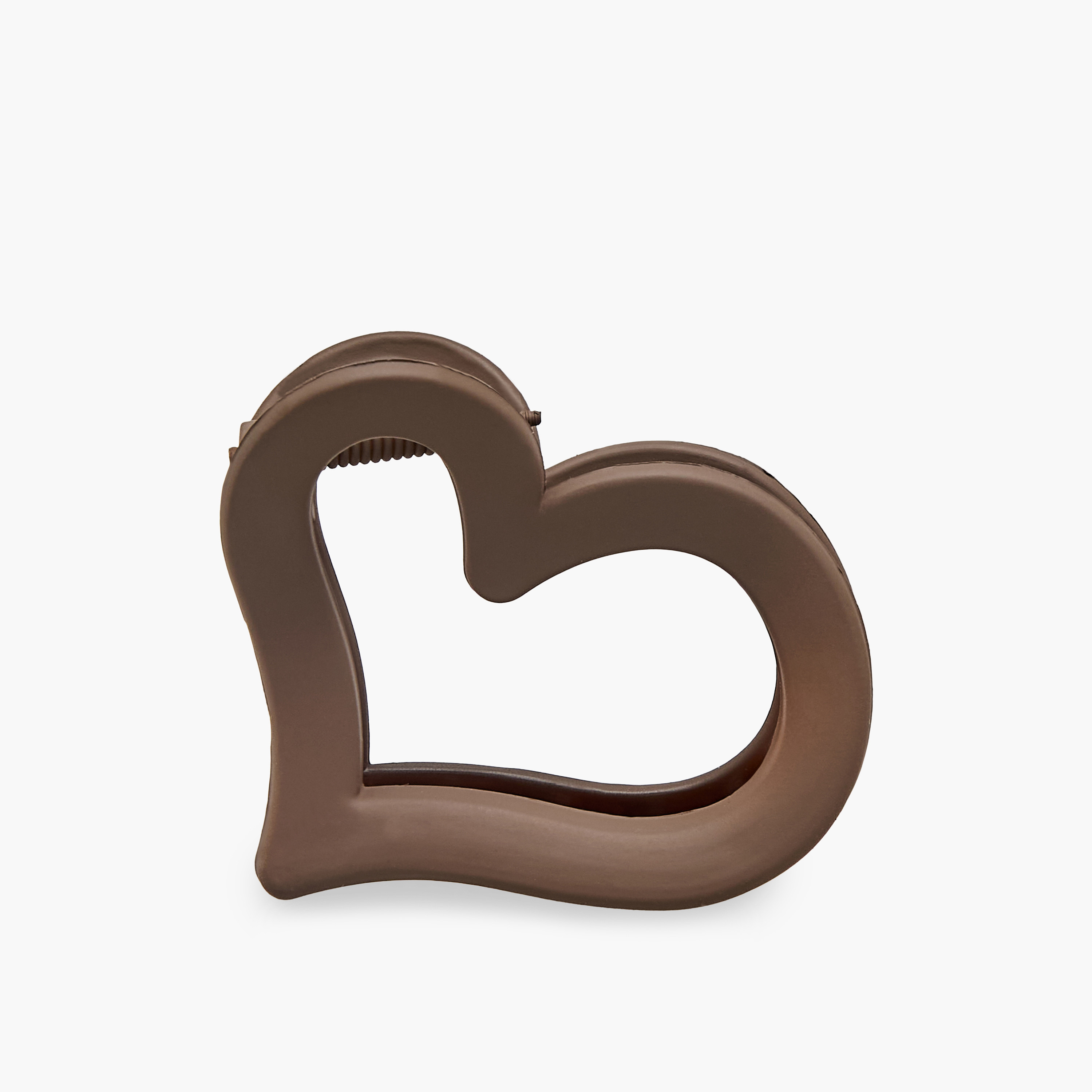 Heart Hair Clamp with Matte Finish-women-hairaccessories-clamps-image-1
