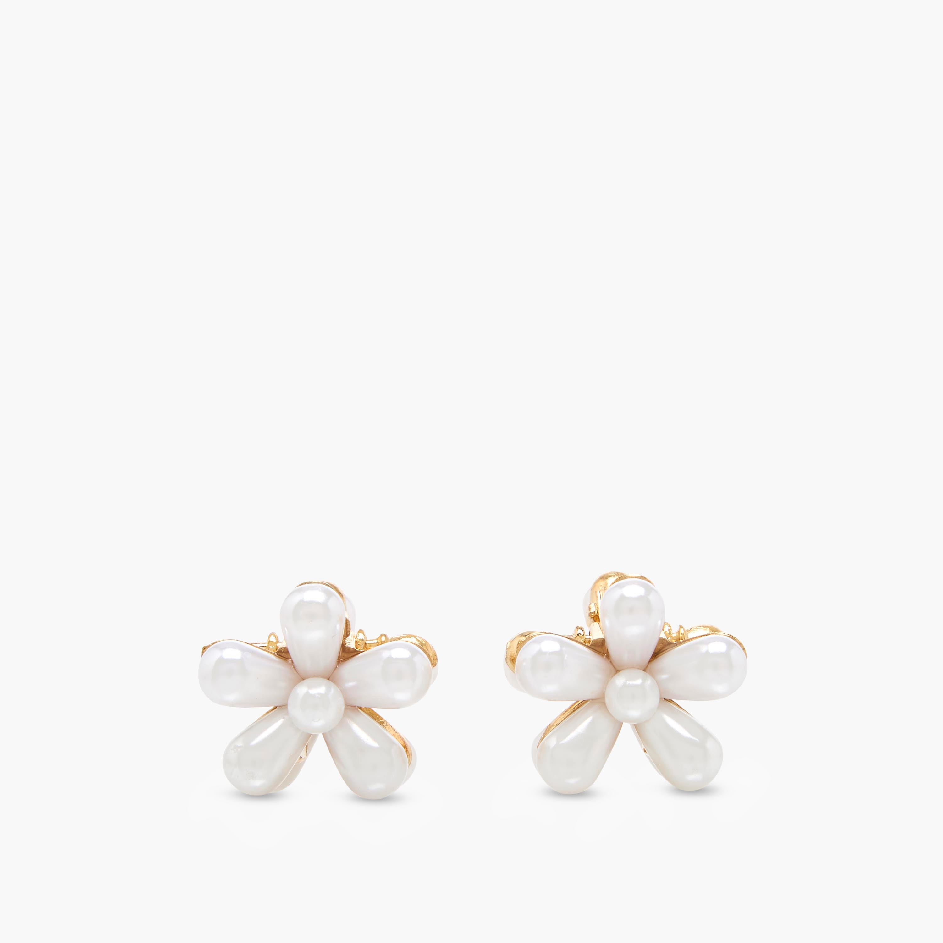 Pack of 6 Floral Hair Clamp with Pearl Embellishment-women-hairaccessories-clamps-image-4