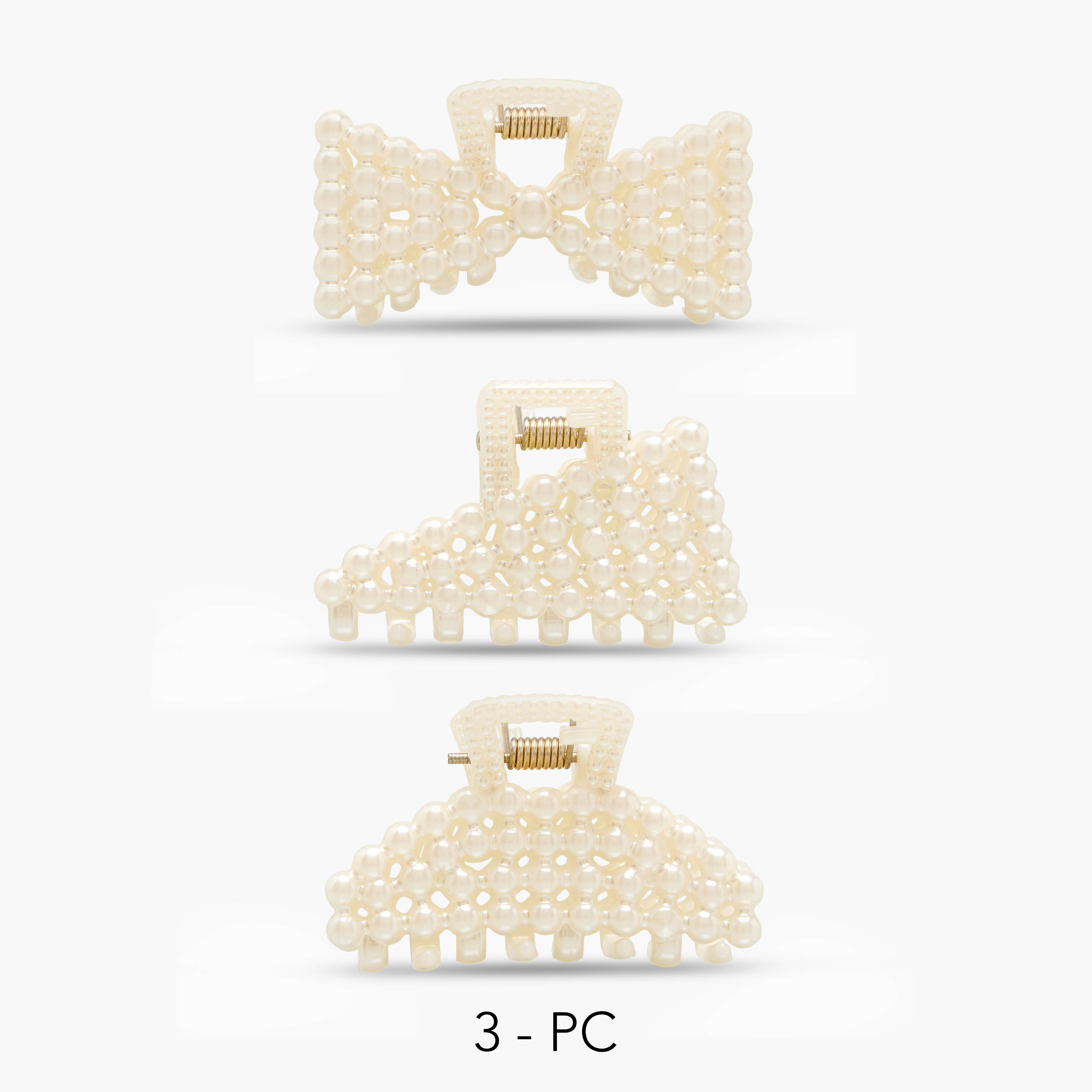 Pack of 3 Embellished Hair Clamp-women-hairaccessories-clamps-image-1