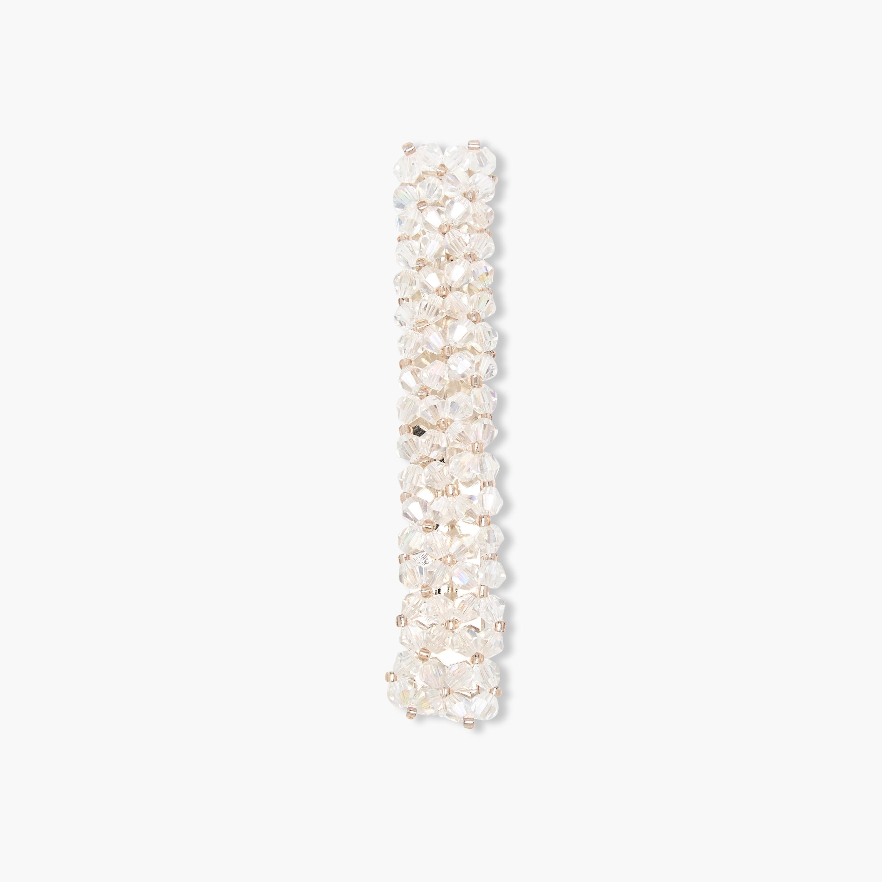 Curved Barrette Hair Clip with Bead Embellishment-women-hairaccessories-clips-image-2