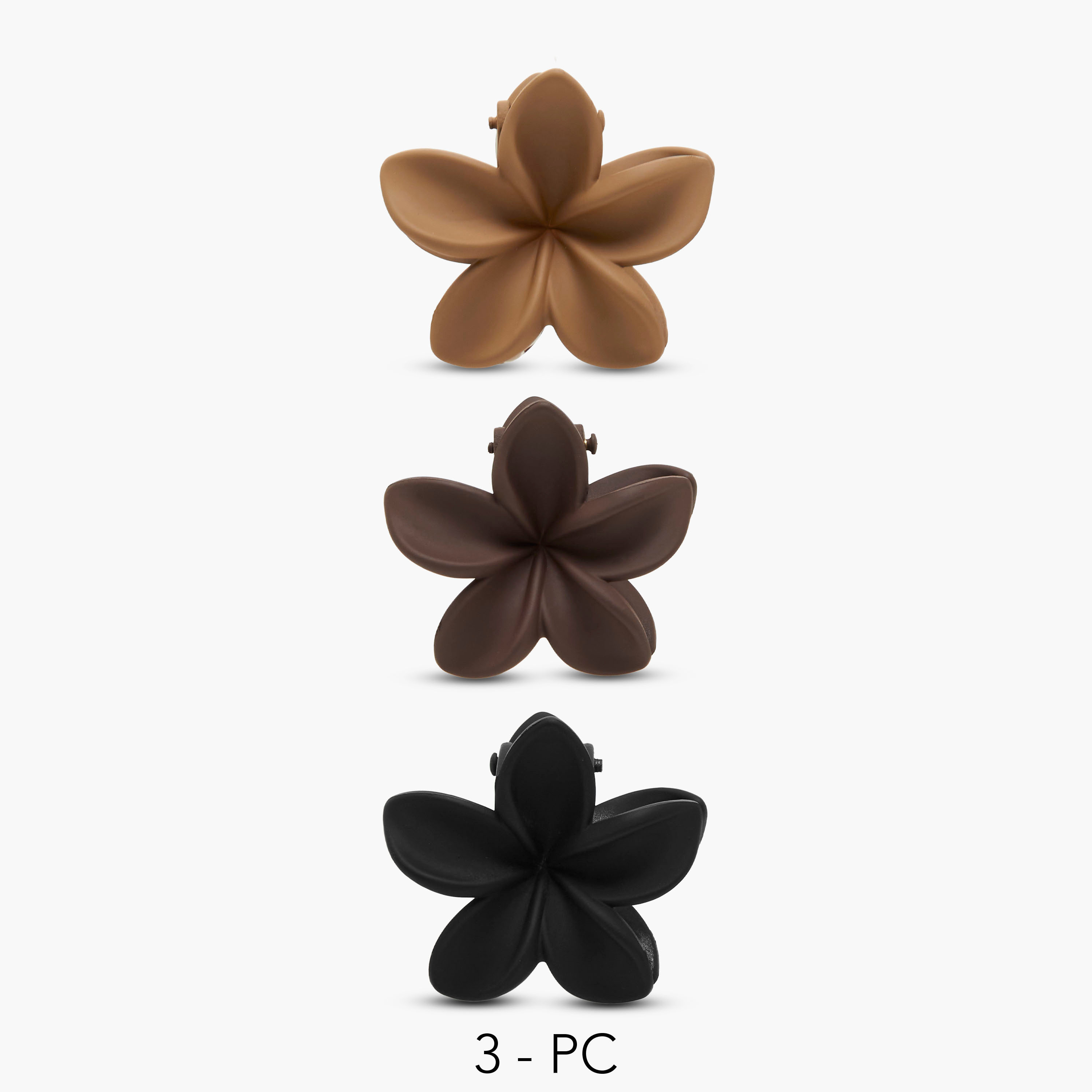 Pack of 3 Floral Shape Hair Clamp-women-hairaccessories-clamps-image-1