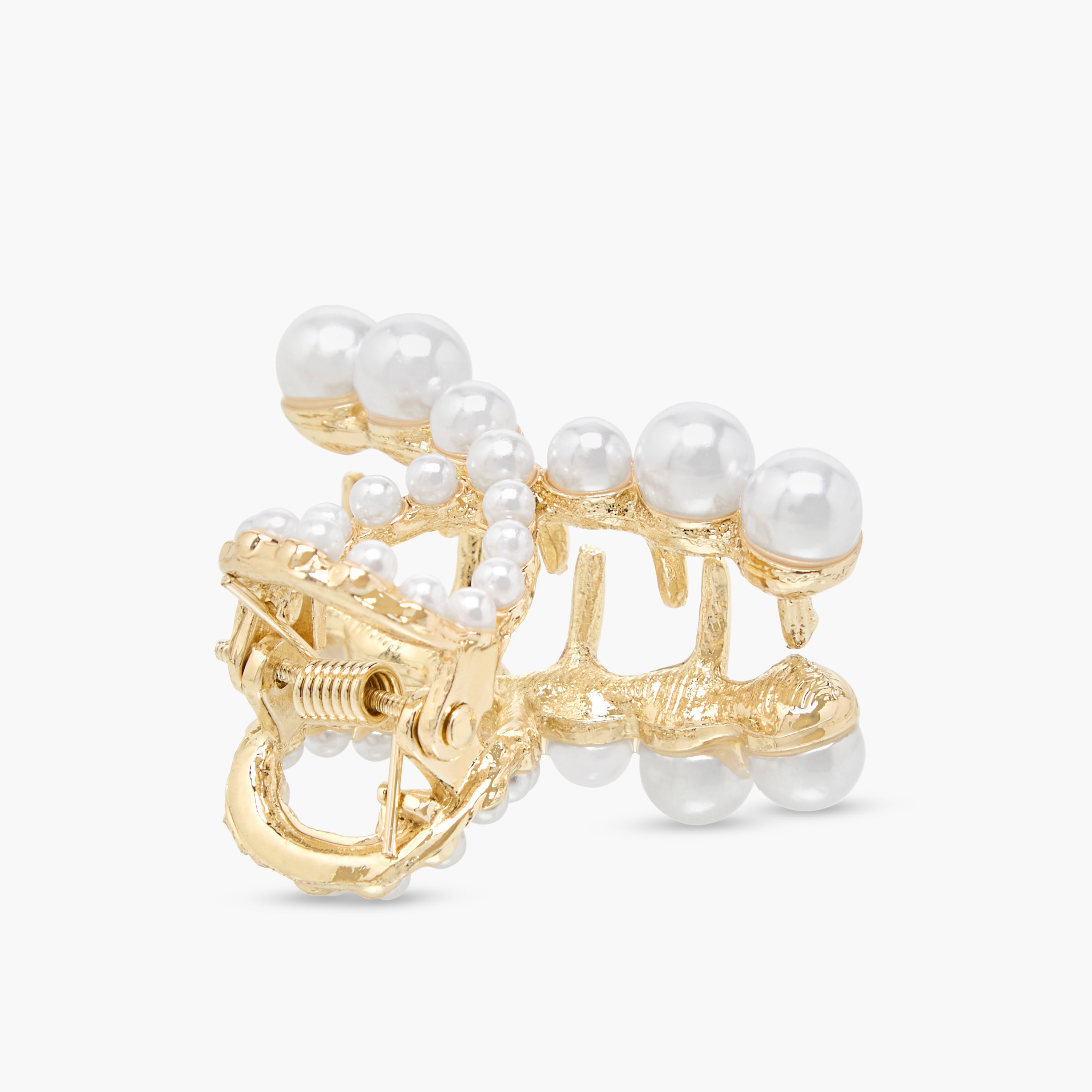 Metal Embellished Hair Clamp-women-hairaccessories-clamps-image-2