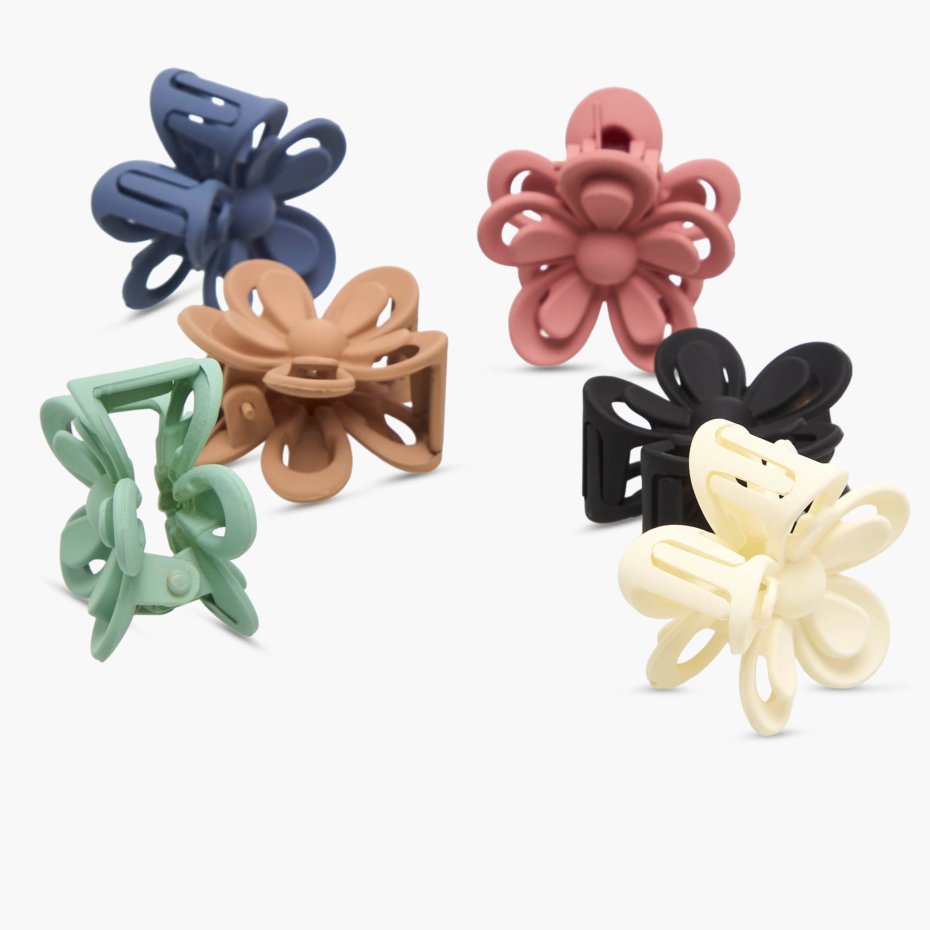 Pack of 6 Floral Hair Clamps-women-hairaccessories-clamps-image-9
