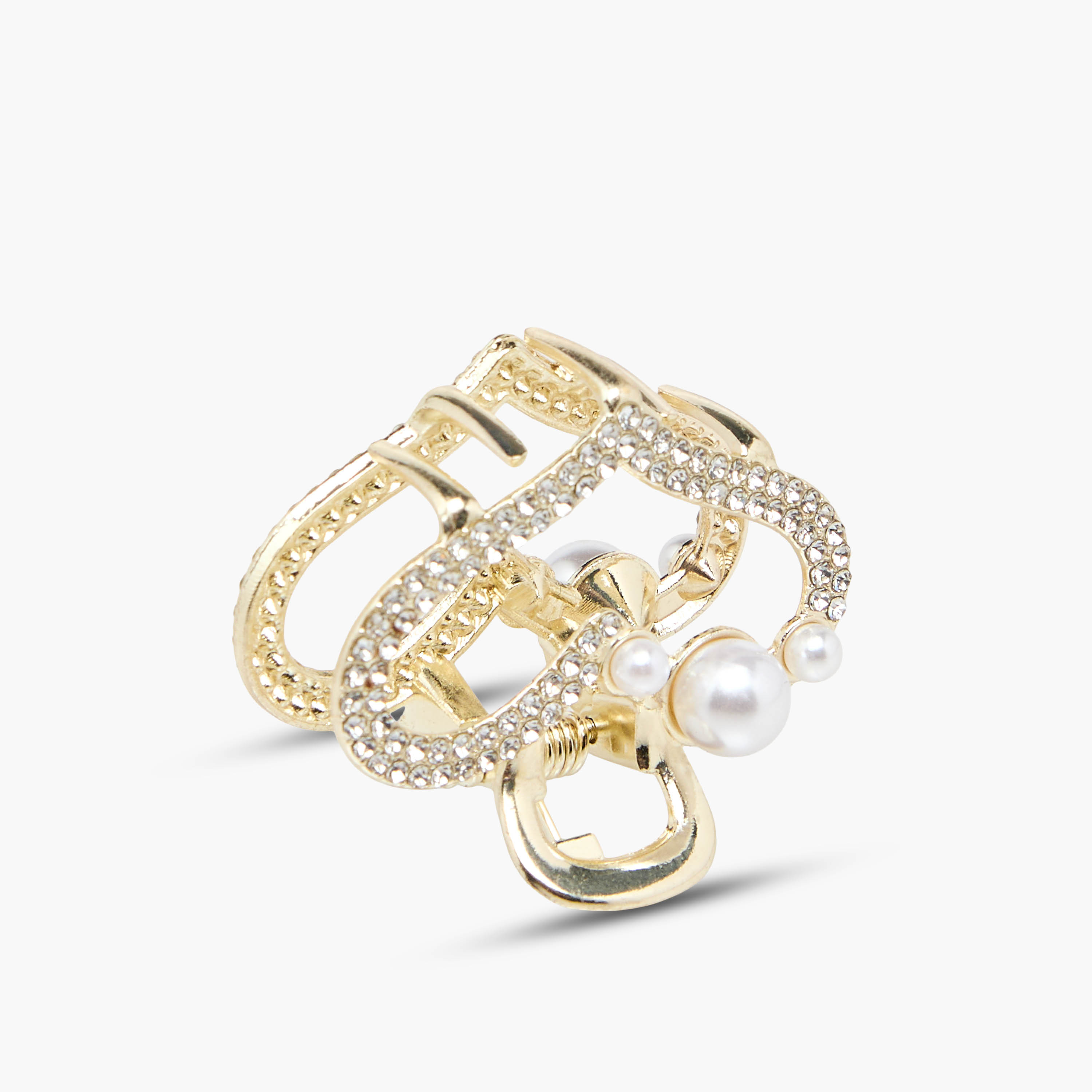 Heart Hair Clamp with Embellished Detail-women-hairaccessories-clamps-image-2