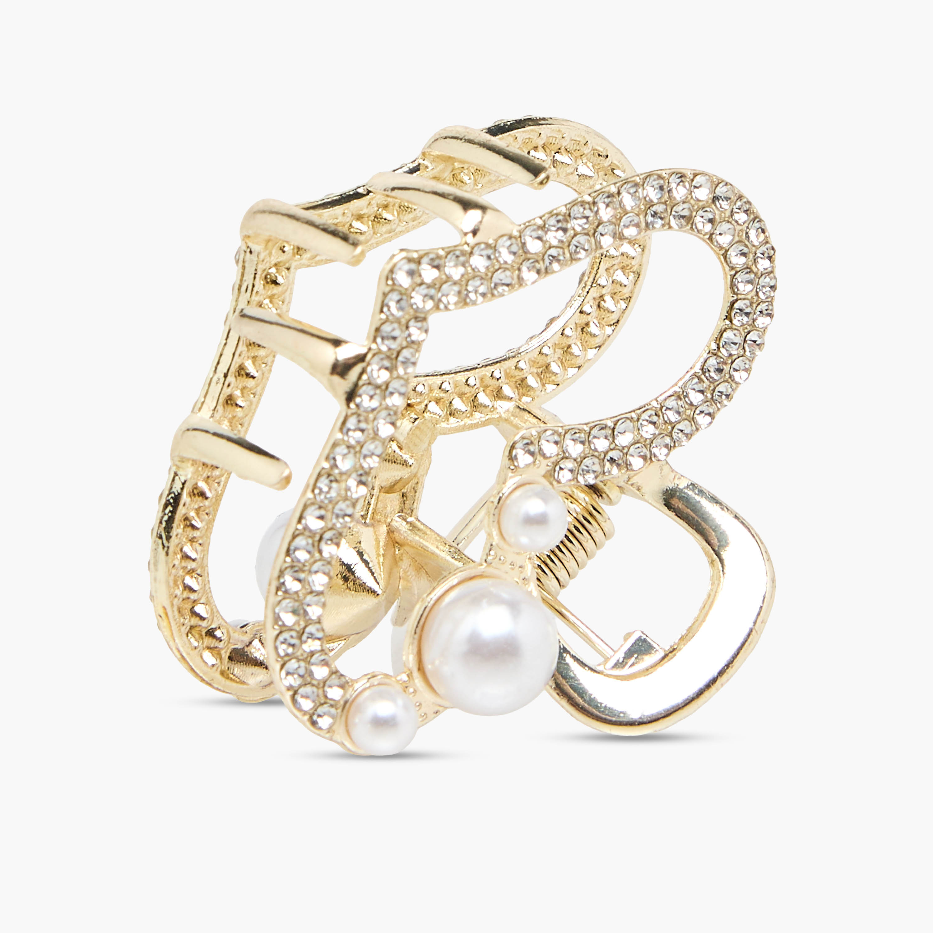 Heart Hair Clamp with Embellished Detail-women-hairaccessories-clamps-image-4