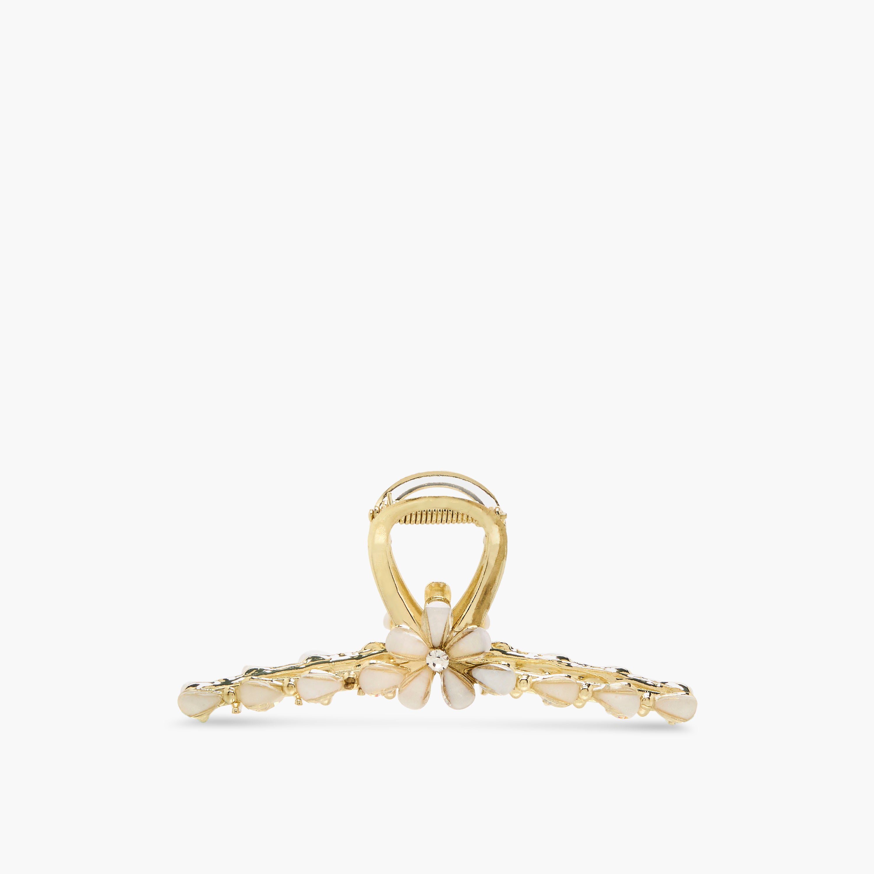Curved Hair Clamp with Stone Embellished Design-women-hairaccessories-clamps-image-1