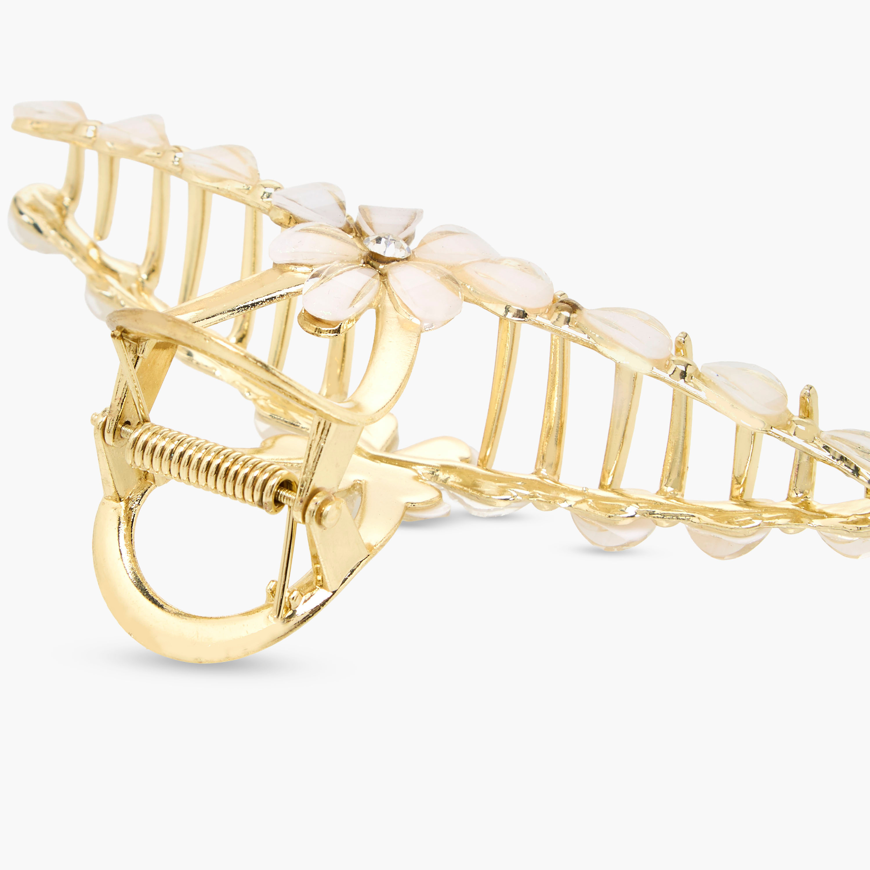 Curved Hair Clamp with Stone Embellished Design-women-hairaccessories-clamps-image-3