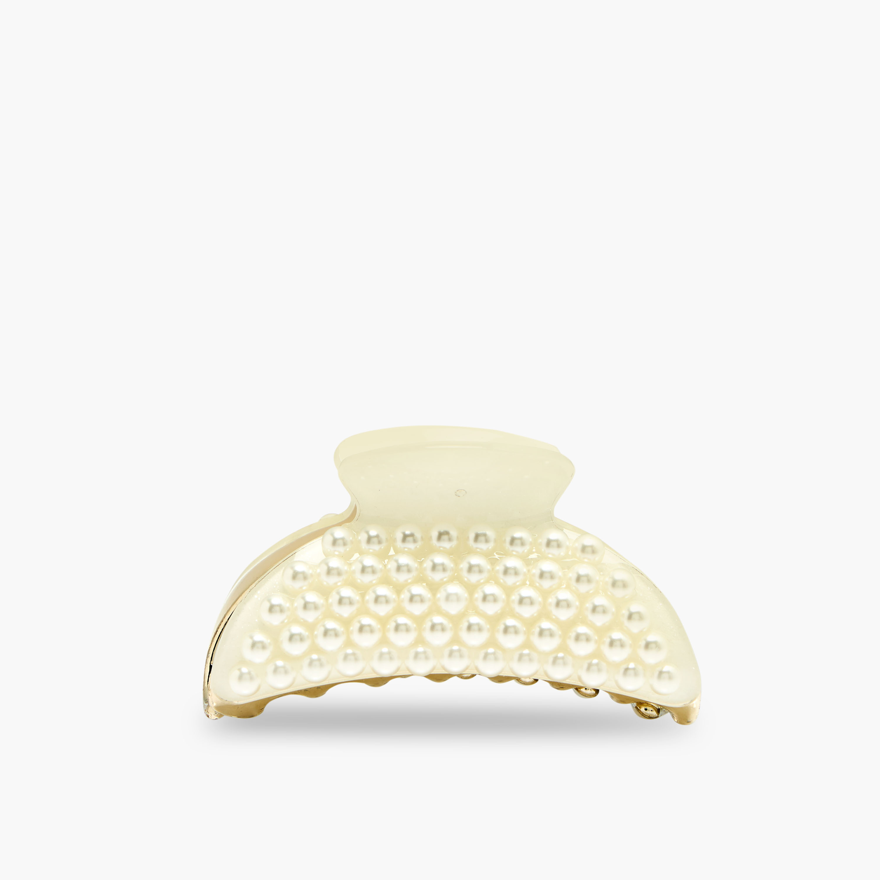 Curved Shape Hair Clamp with Pearl Embellishments-women-hairaccessories-clamps-image-1