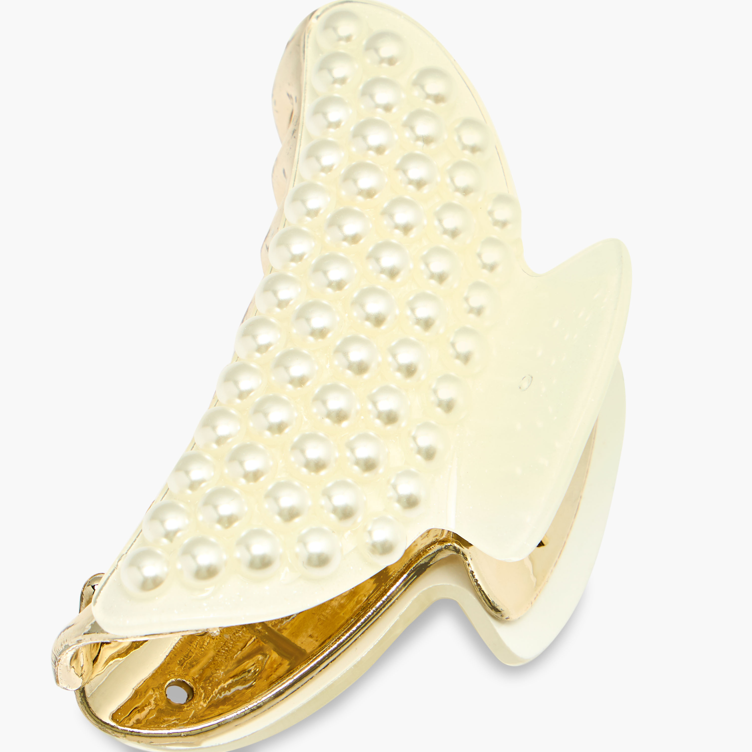 Curved Shape Hair Clamp with Pearl Embellishments-women-hairaccessories-clamps-image-4