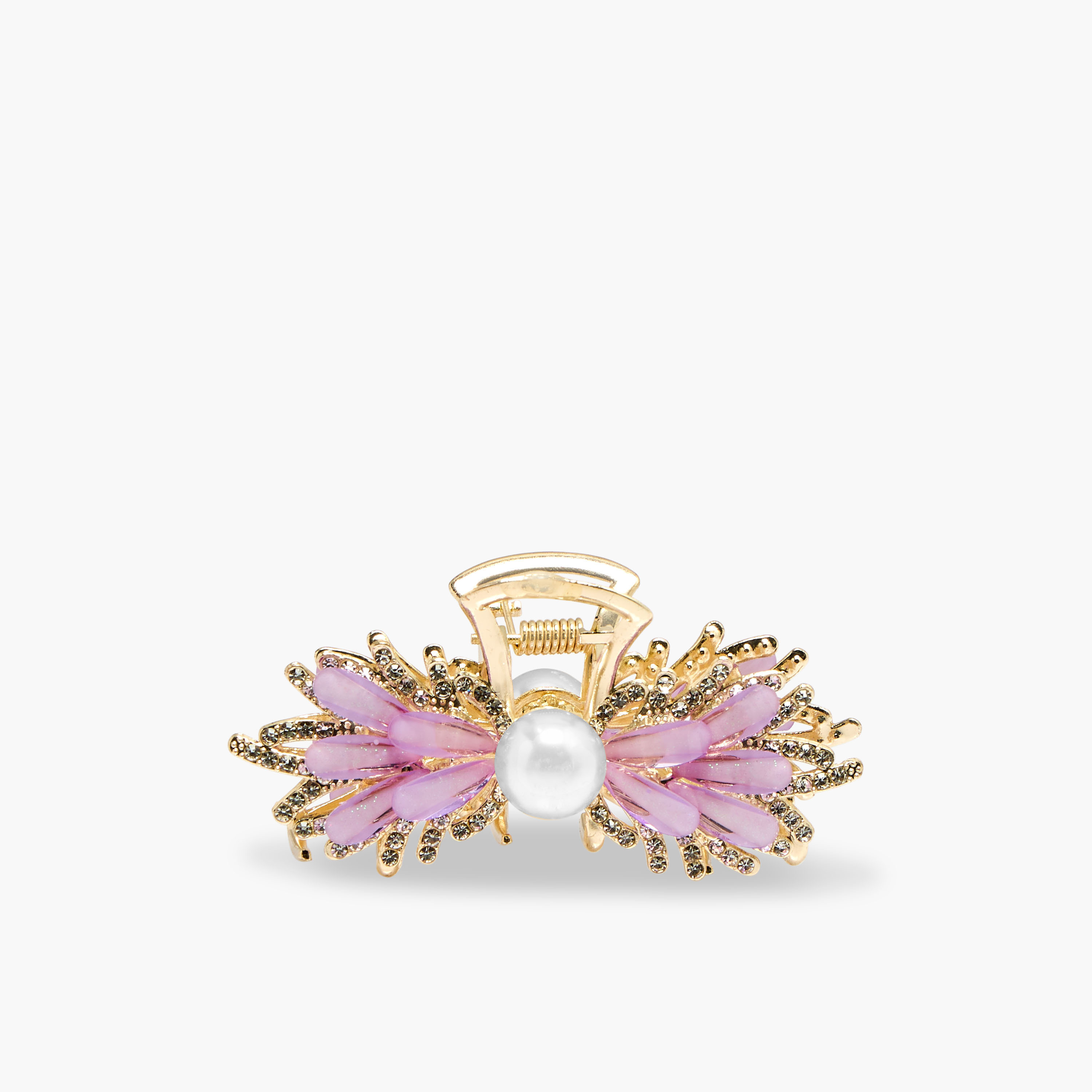 Butterfly Shape Hair Clamp with Studded Embellishments-women-hairaccessories-clamps-image-1