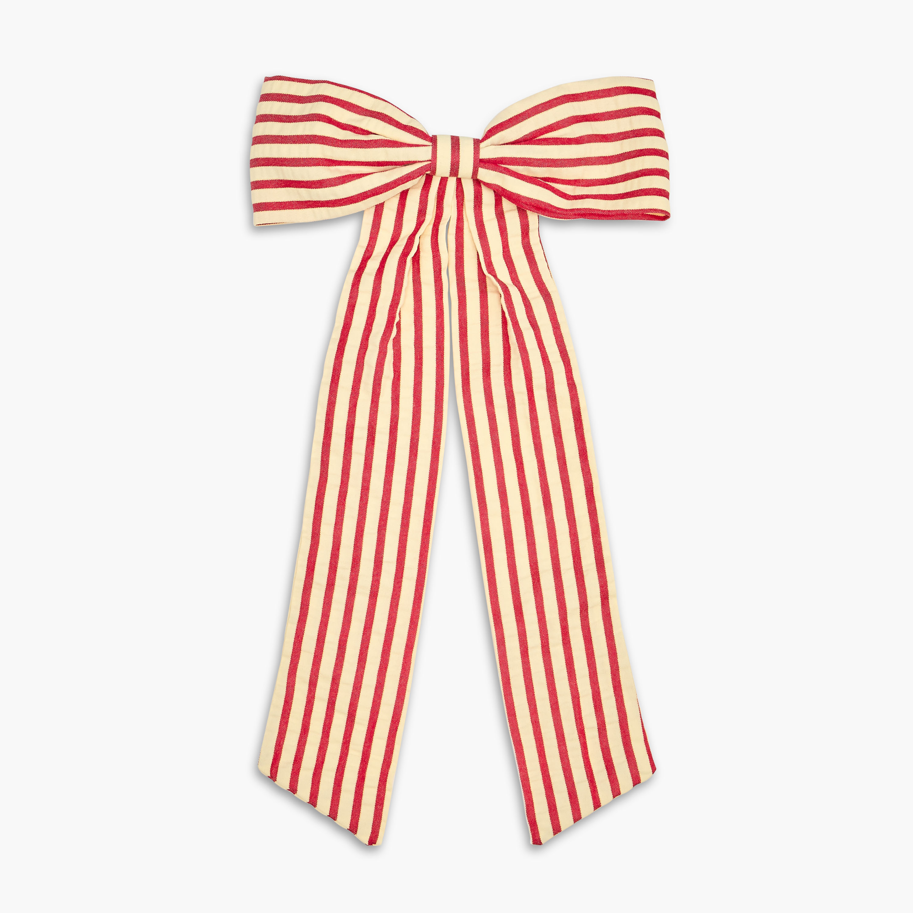 Bow Barrette Hair Clip with Stripes-women-hairaccessories-clips-image-1