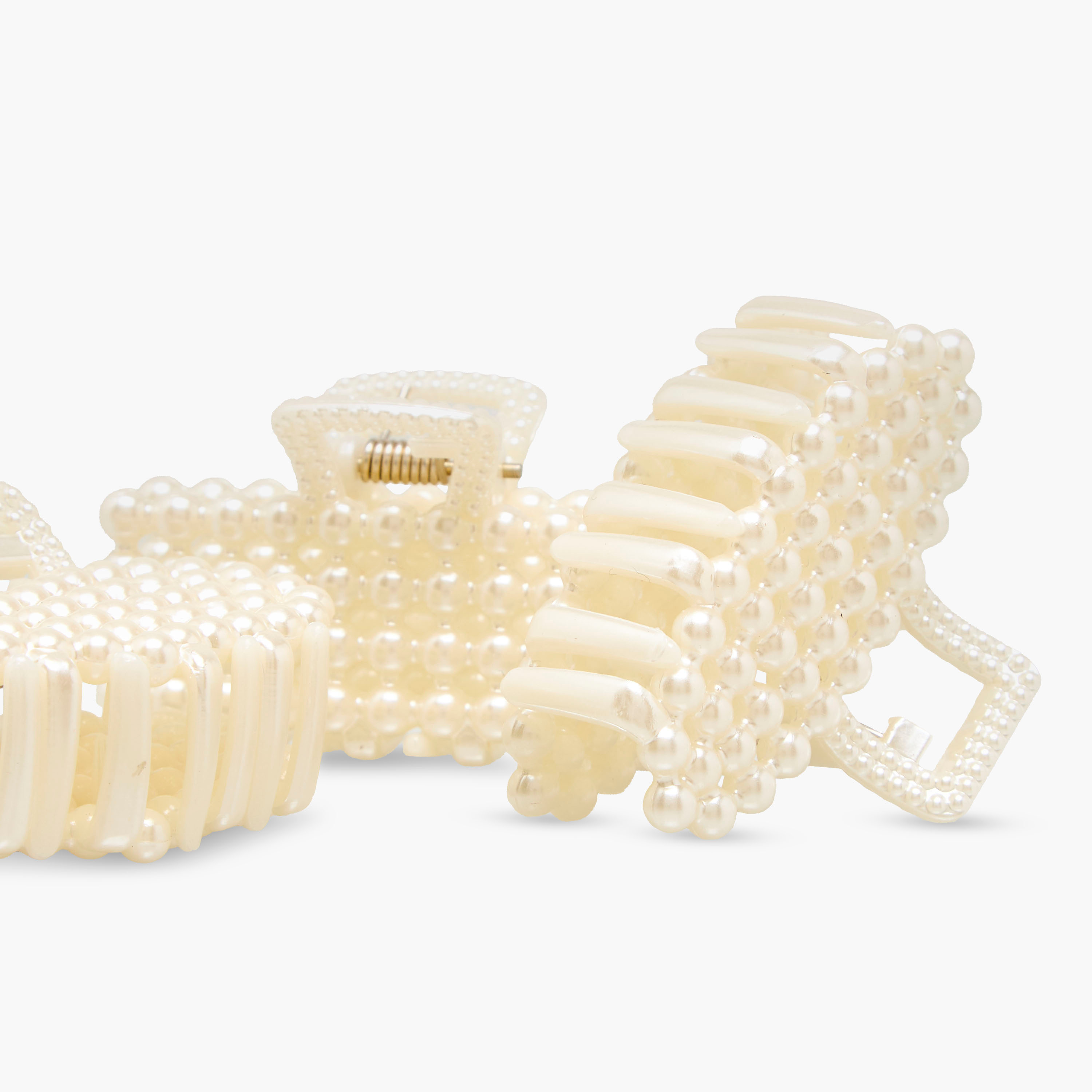 Pack of 3 Assorted Hair Clamp with Pearl Embellishment-women-hairaccessories-clamps-image-6