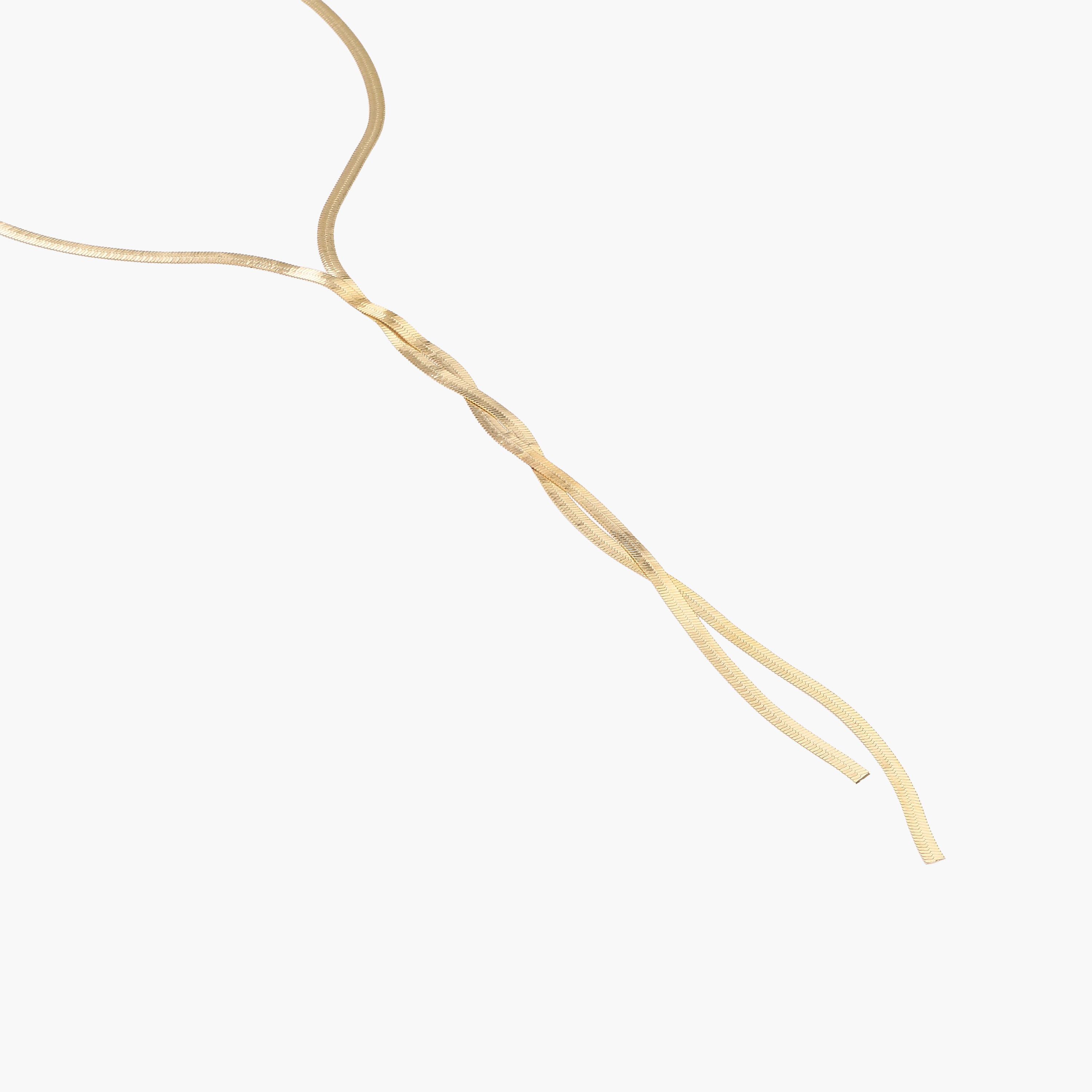 Metal Lariat Necklace with Twisted Design-women-watchesandjewellery-jewellery-necklacesandpendants-image-2