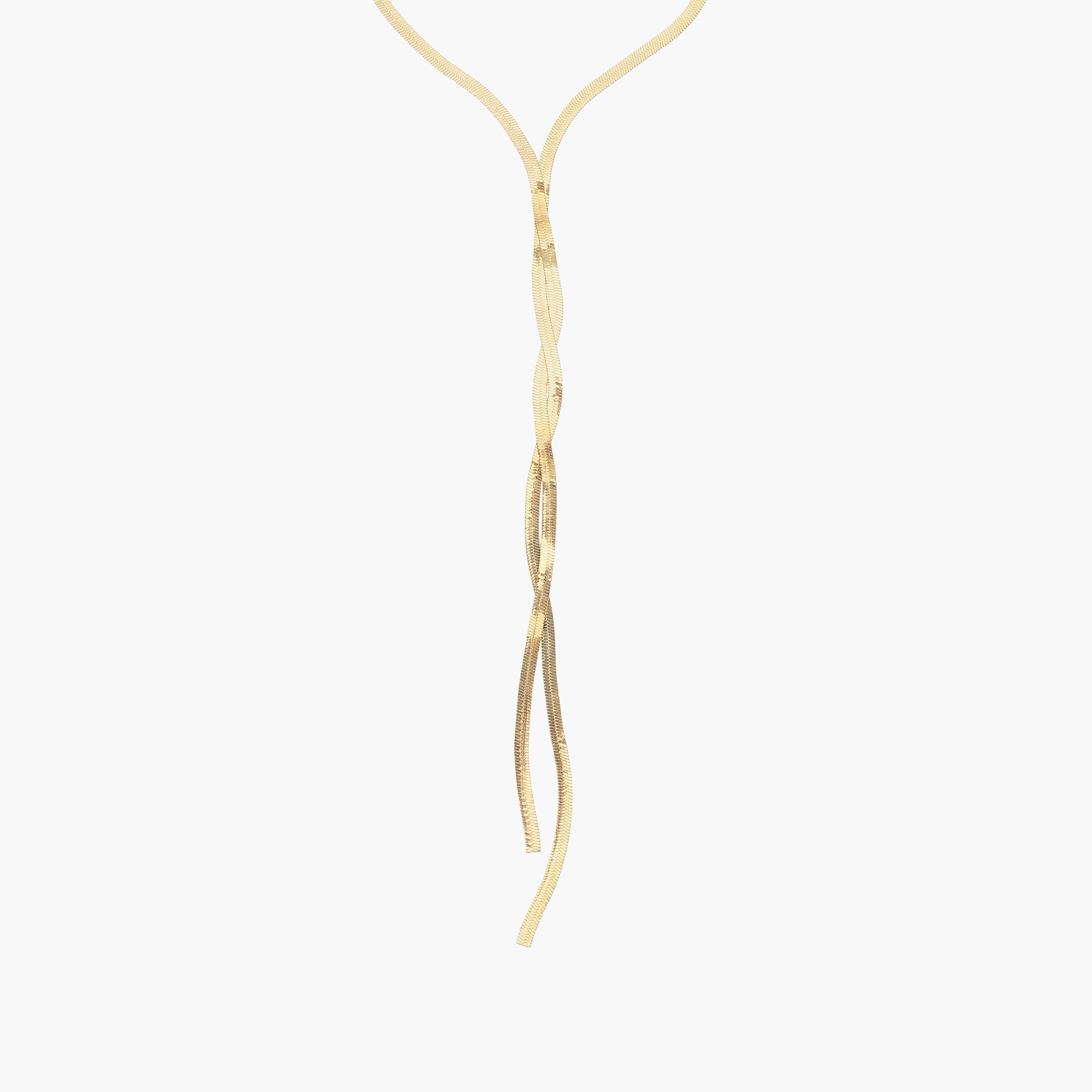 Metal Lariat Necklace with Twisted Design-women-watchesandjewellery-jewellery-necklacesandpendants-image-3