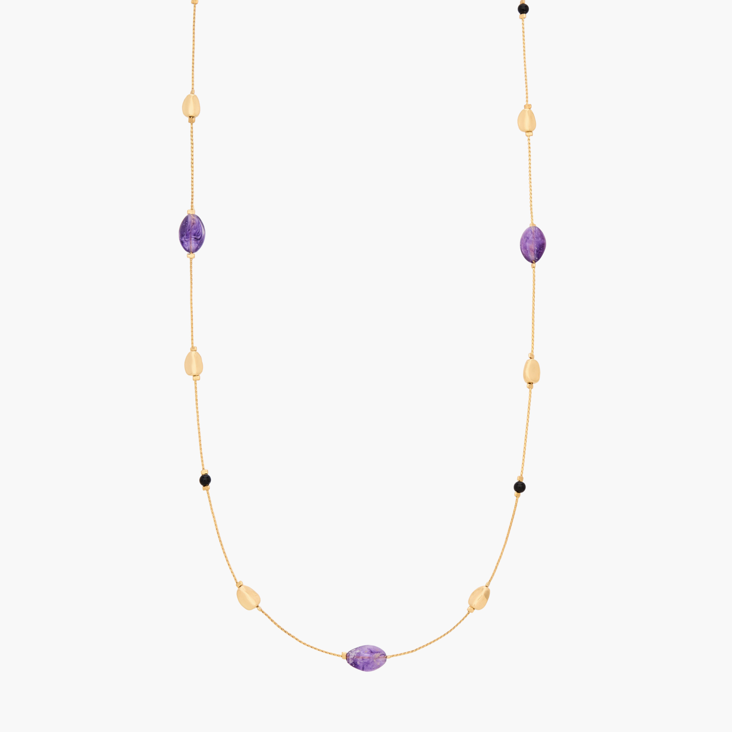 Gold Tone Necklace with Beads-women-watchesandjewellery-jewellery-necklacesandpendants-image-1