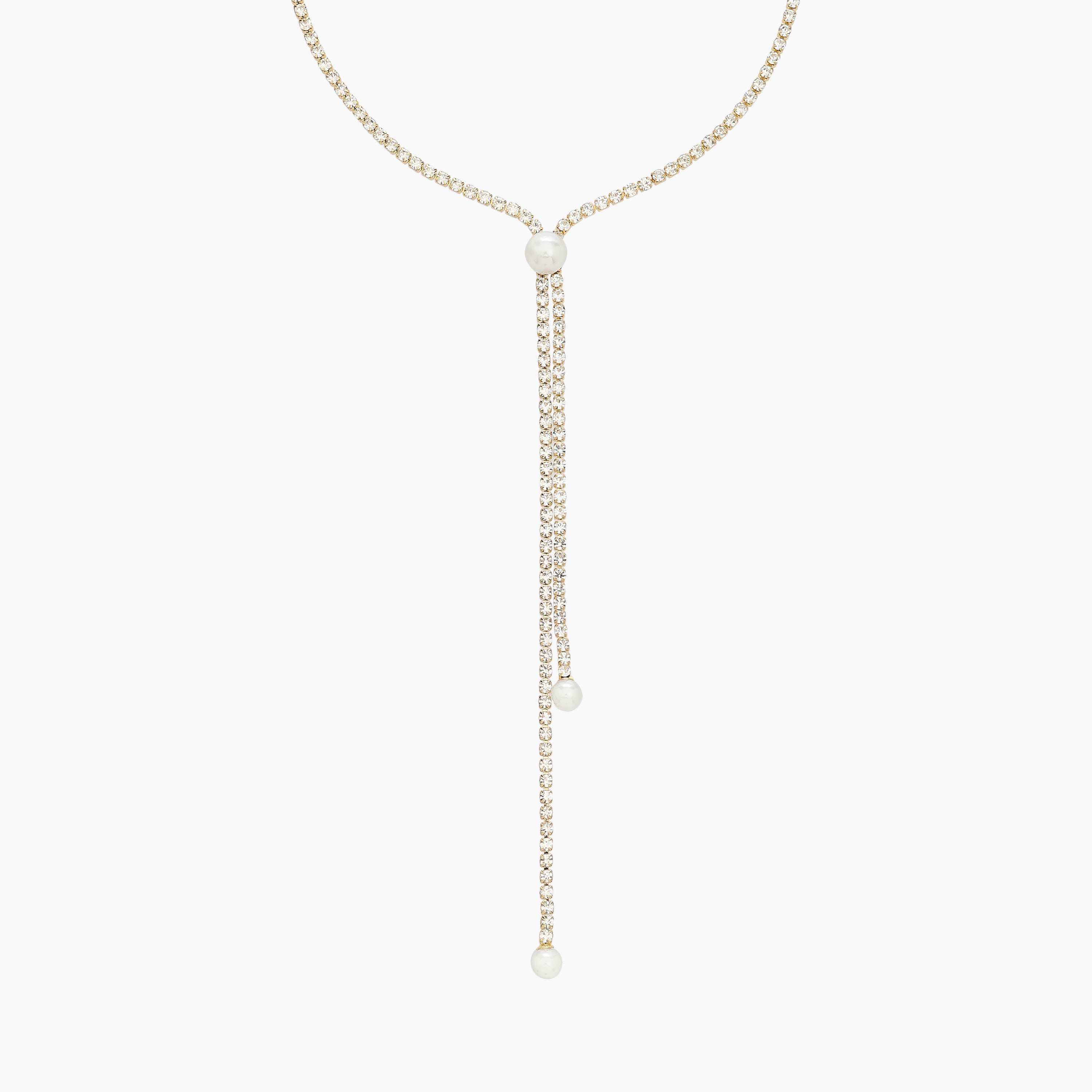 عقد معدن مزين بالحجر واللؤلؤ-women-watchesandjewellery-jewellery-necklacesandpendants-image-2