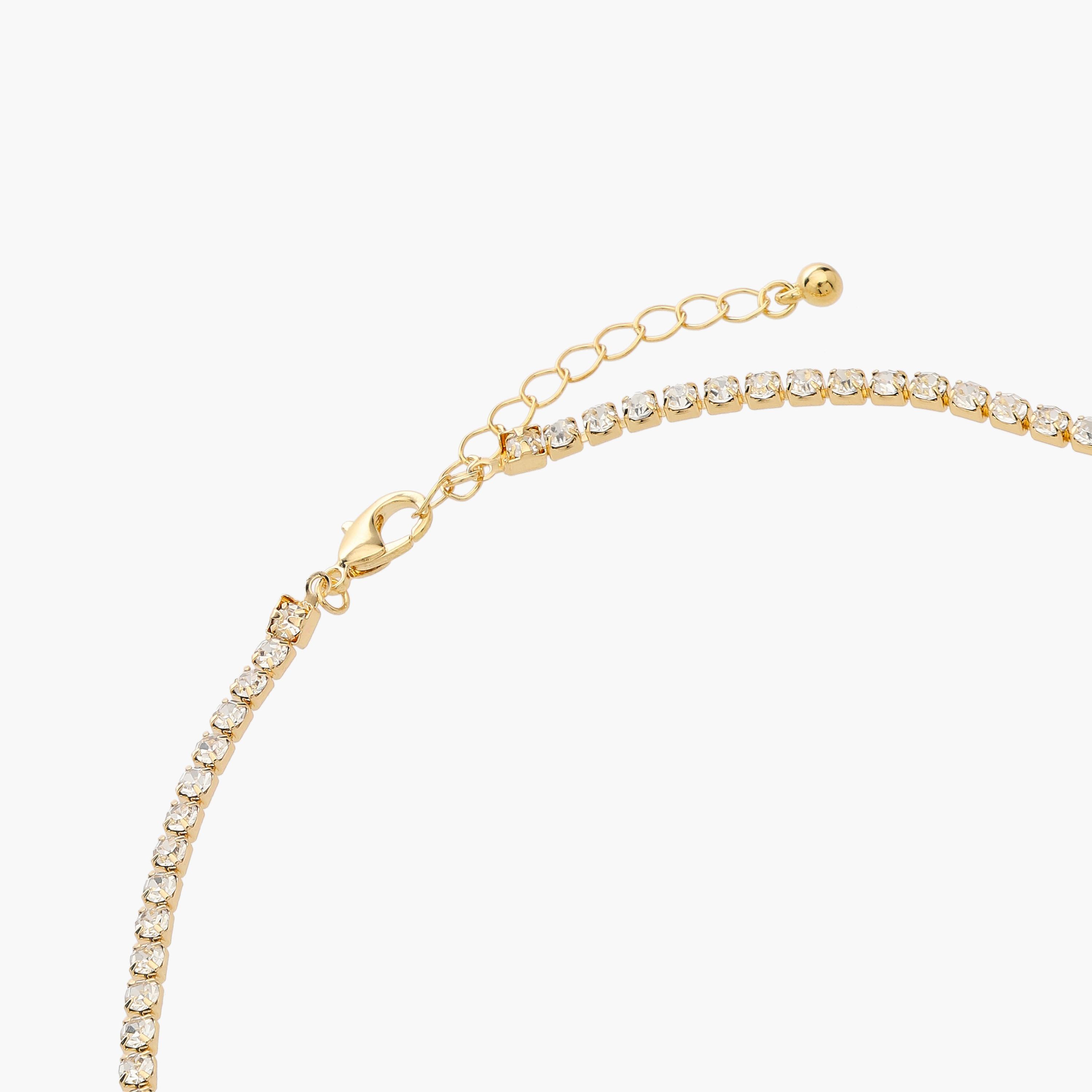 عقد معدن مزين بالحجر واللؤلؤ-women-watchesandjewellery-jewellery-necklacesandpendants-image-4