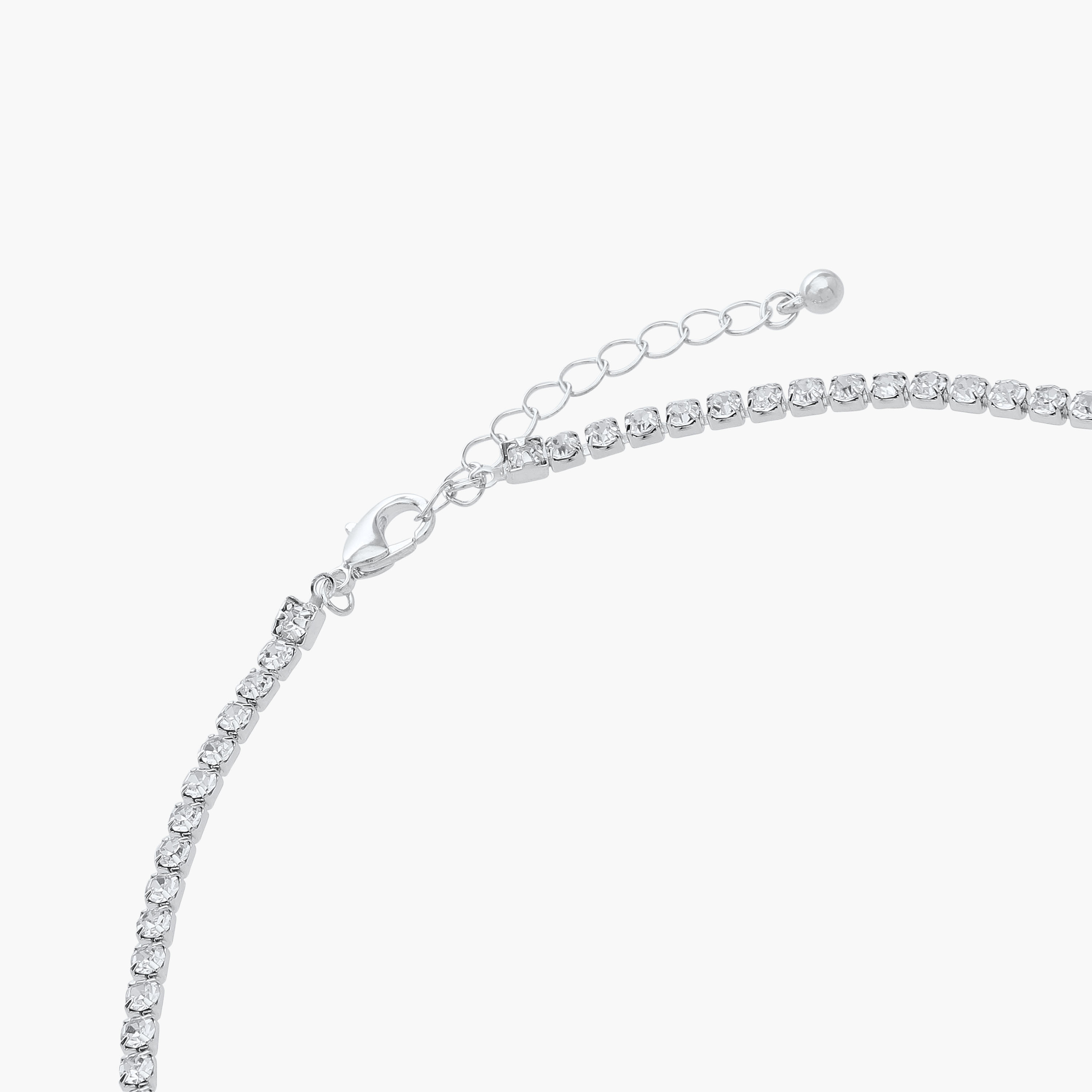 عقد لاريت معدني بتصميم مزيّن بالأحجار-women-watchesandjewellery-jewellery-necklacesandpendants-image-4