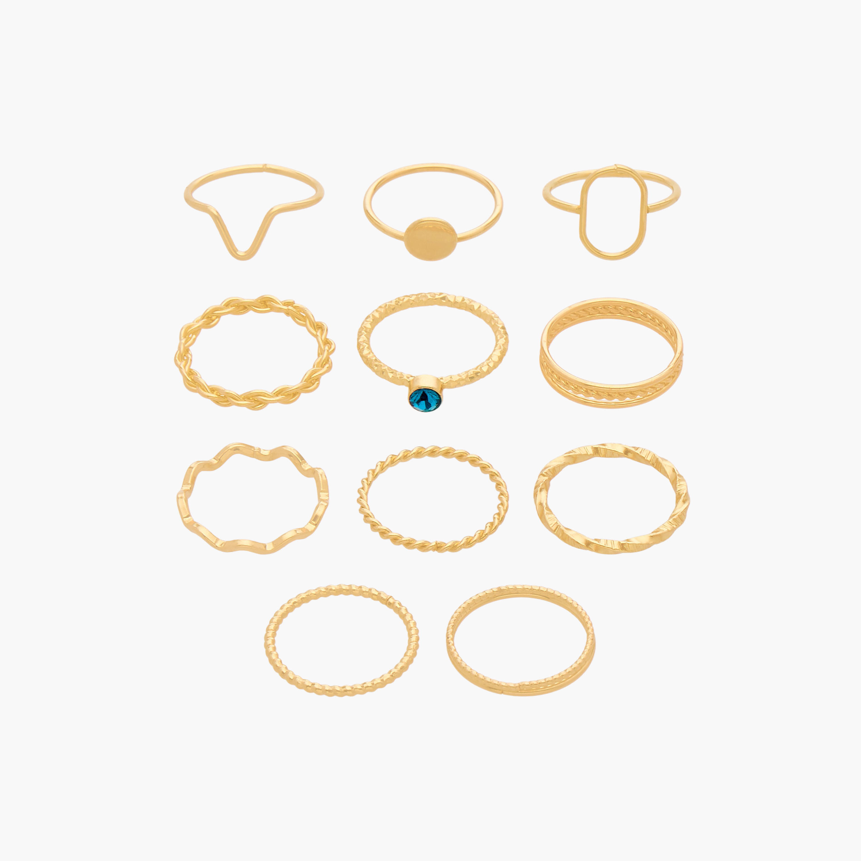 Pack of 11 Assorted Metal Ring-women-watchesandjewellery-jewellery-rings-image-1