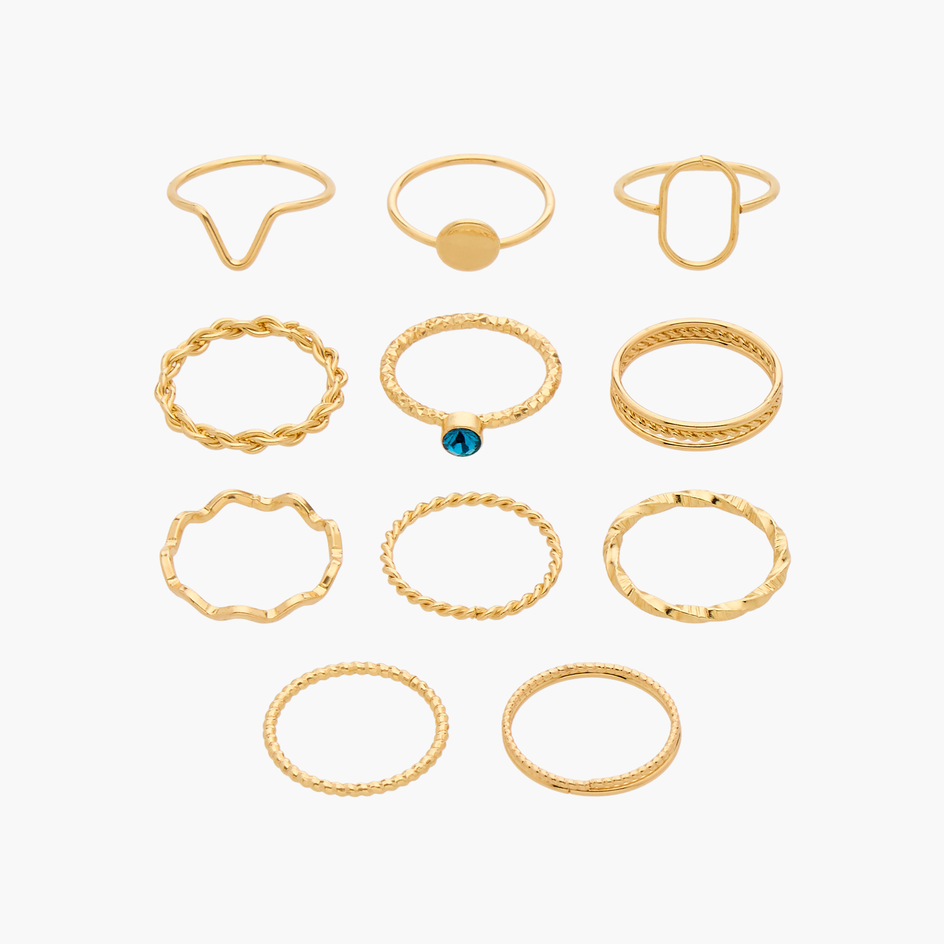 Pack of 11 Assorted Metal Ring-women-watchesandjewellery-jewellery-rings-image-1