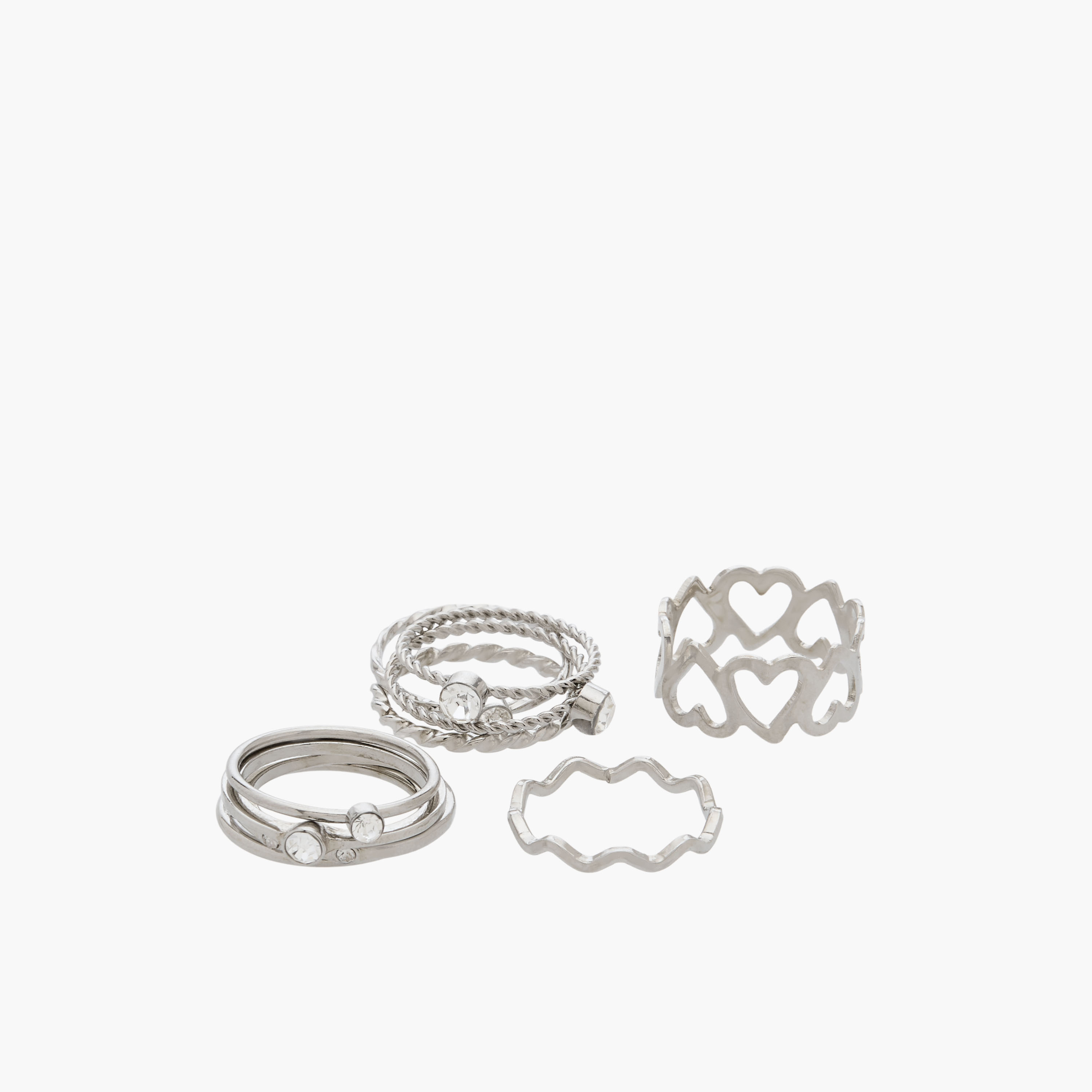 Pack of 10 Assorted Metal Ring-women-watchesandjewellery-jewellery-rings-image-2
