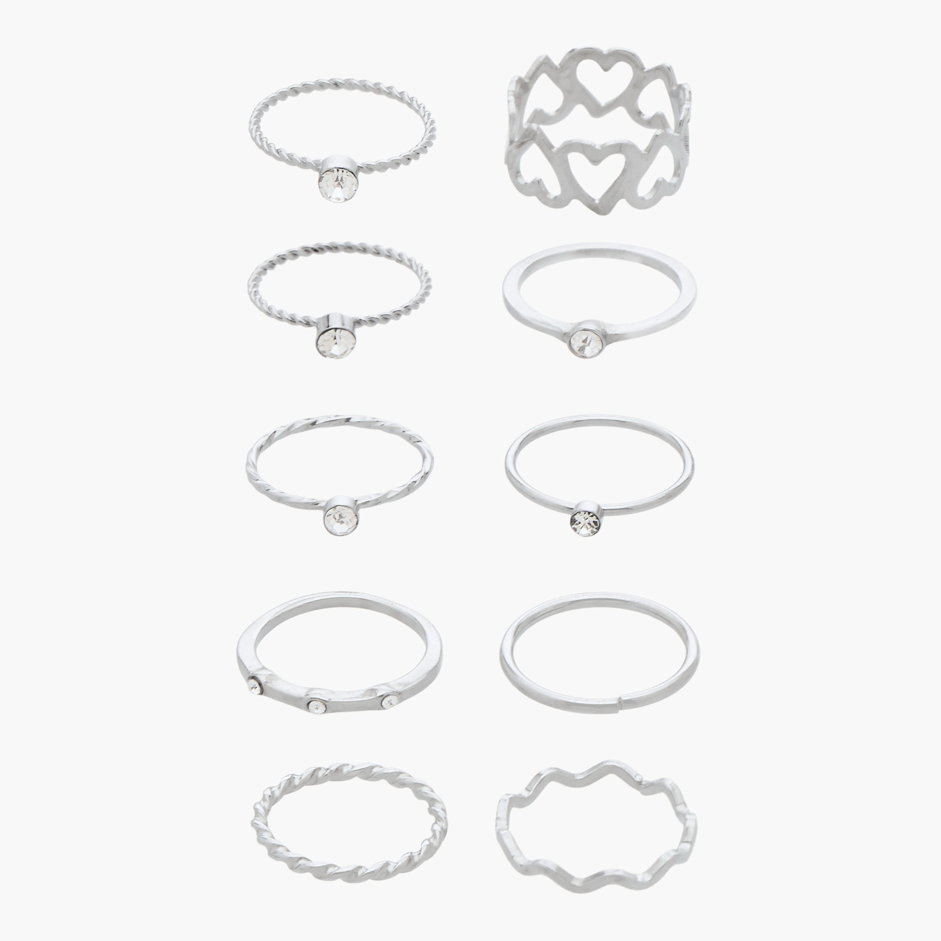 Pack of 10 Assorted Metal Ring-women-watchesandjewellery-jewellery-rings-image-1