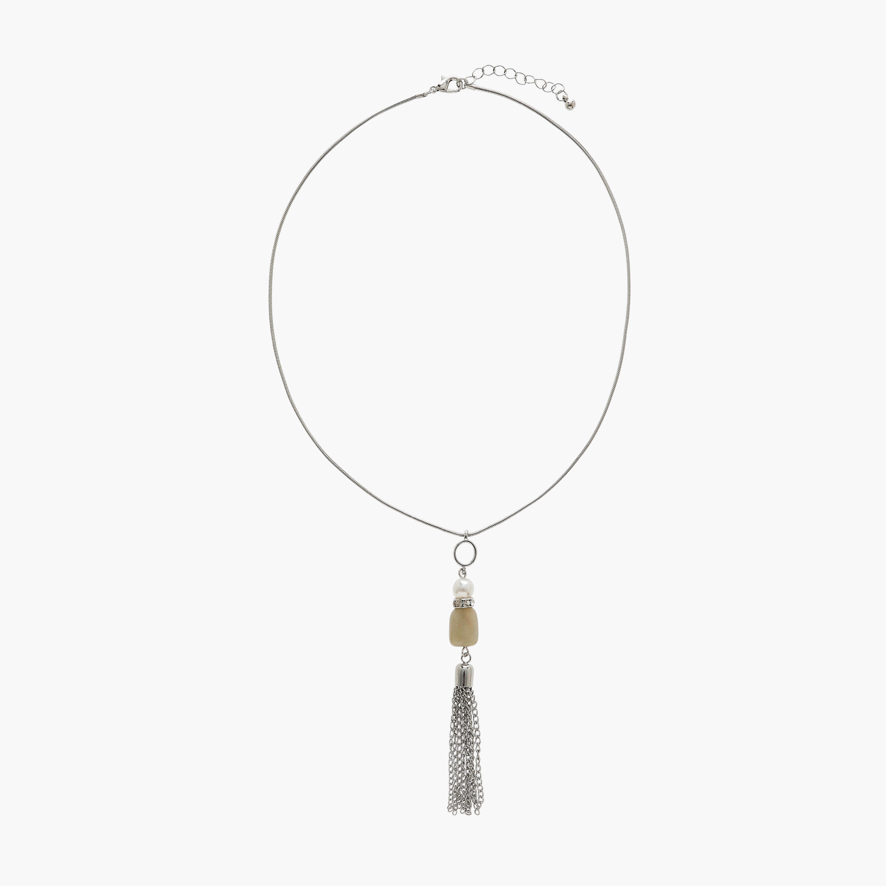 عقد بدلاية شرابة معدن-women-watchesandjewellery-jewellery-necklacesandpendants-image-1