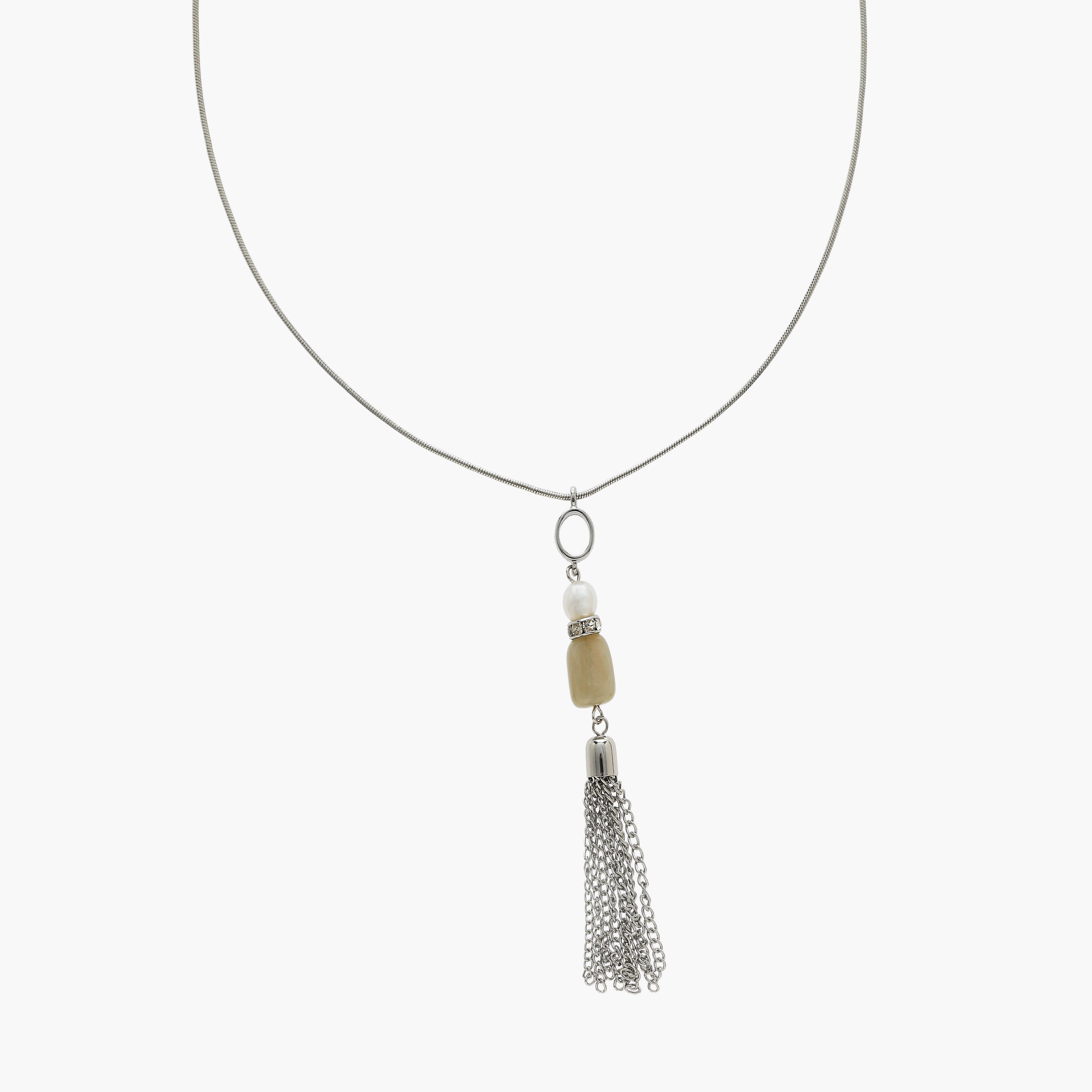عقد بدلاية شرابة معدن-women-watchesandjewellery-jewellery-necklacesandpendants-image-2