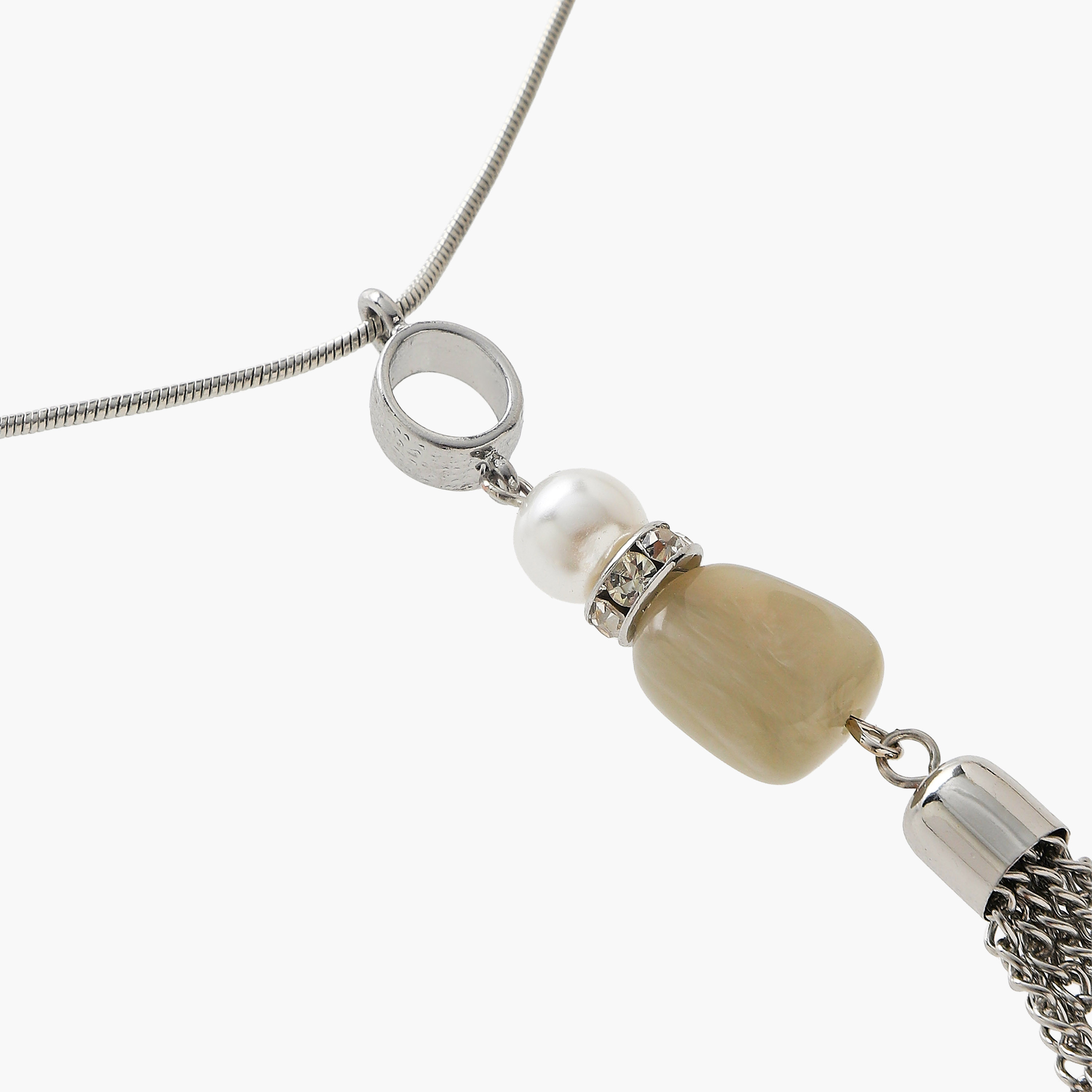 عقد بدلاية شرابة معدن-women-watchesandjewellery-jewellery-necklacesandpendants-image-5