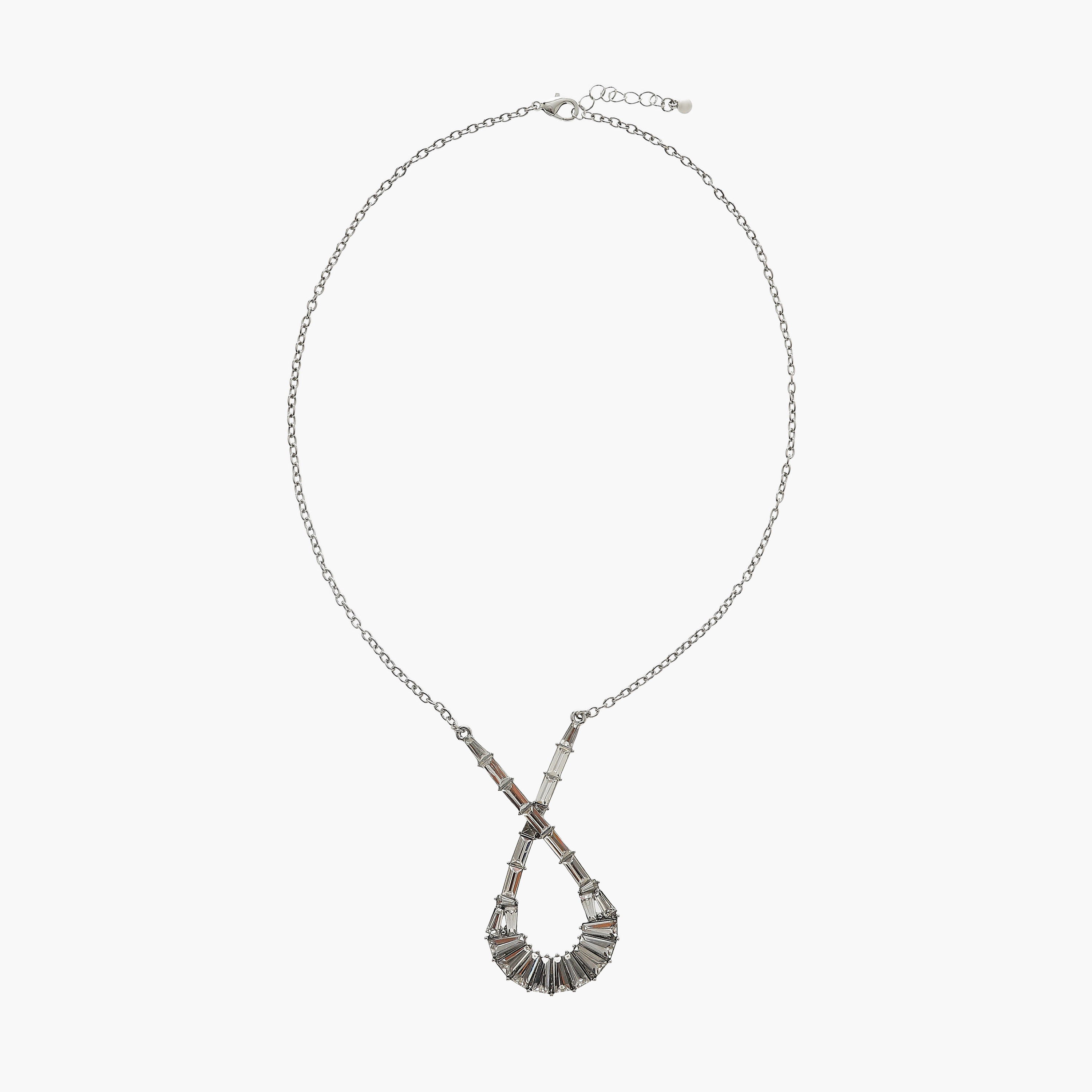 حلق وعقد بتزيينات مكعبات زيركون - طقم من قطعتين-women-watchesandjewellery-jewellery-jewellerysets-image-2
