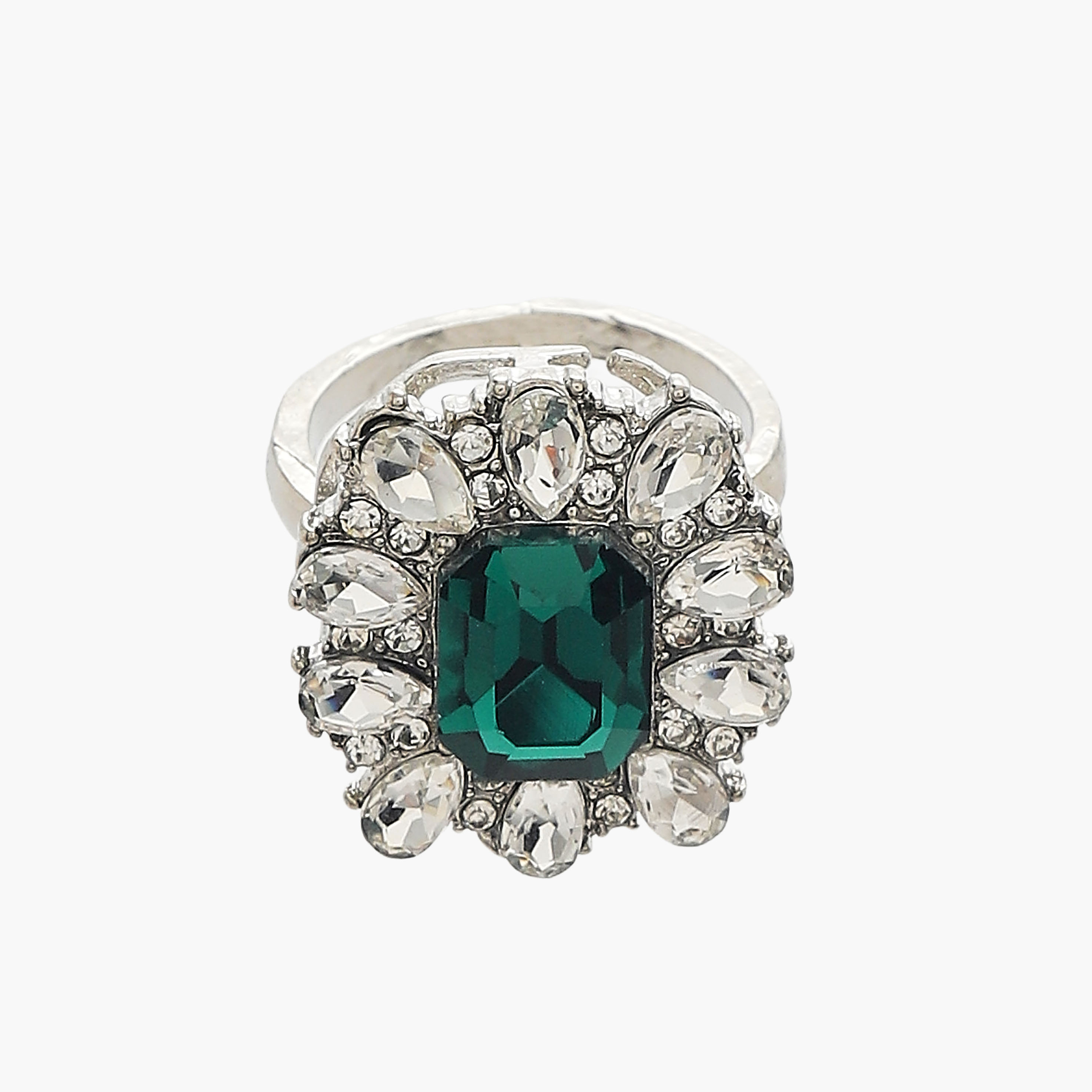 خاتم وحلق وعقد معدن بتزيينات ماسية - طقم من 3 قطع-women-watchesandjewellery-jewellery-jewellerysets-image-6