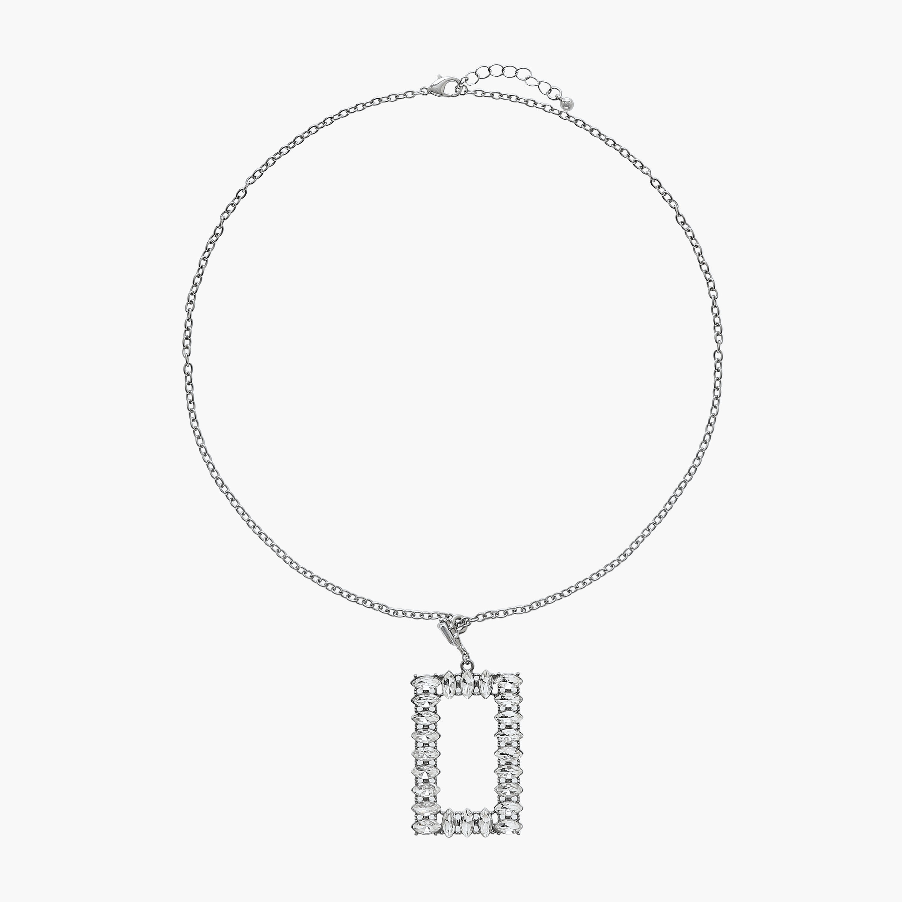 Set of 2 Cubic Zirconia Embellished Necklace with Earrings-women-watchesandjewellery-jewellery-jewellerysets-image-2