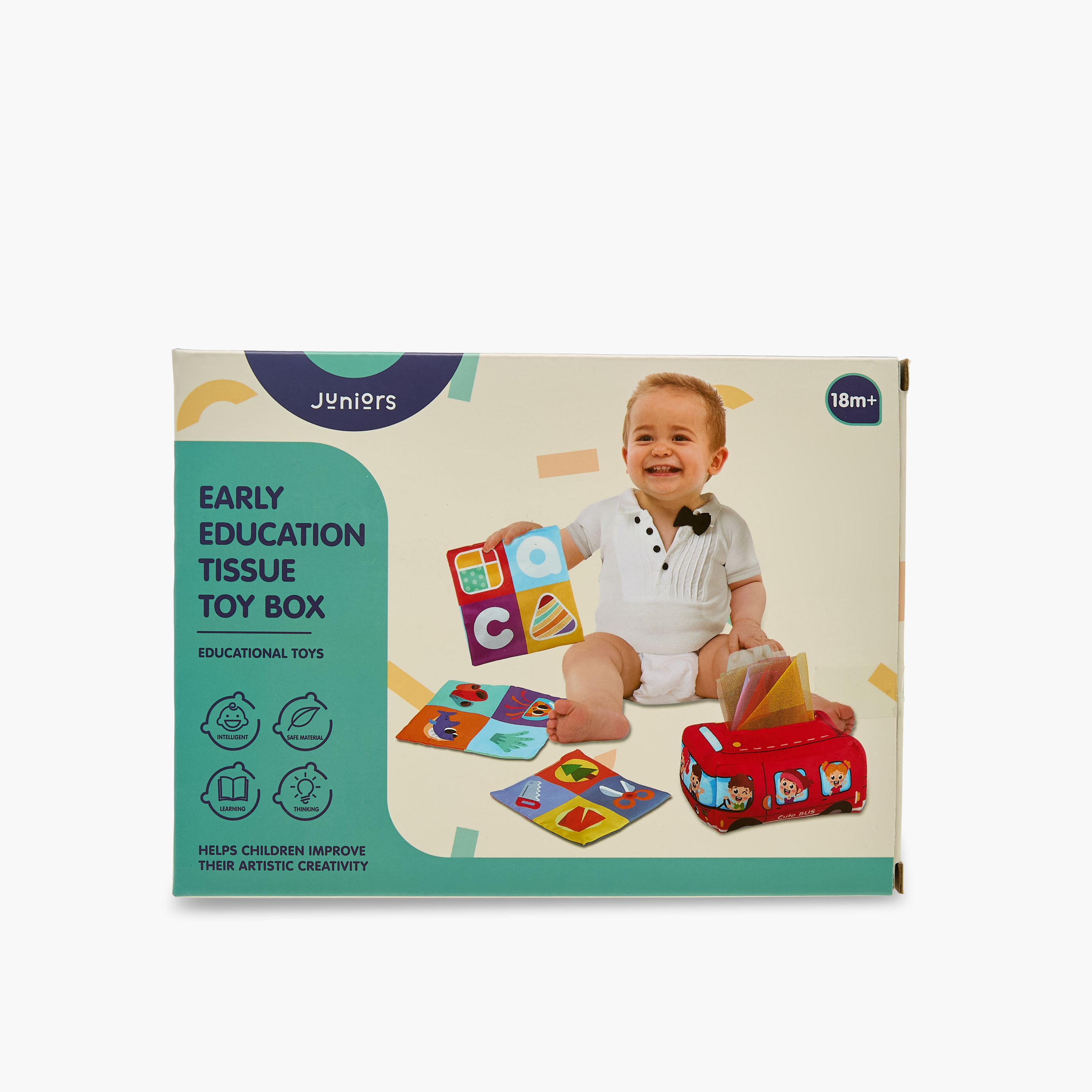 لعبة علبة مناديل للتعلم المبكر من جونيورز-toys-babyandtoddlertoys-learningtoys-image-1