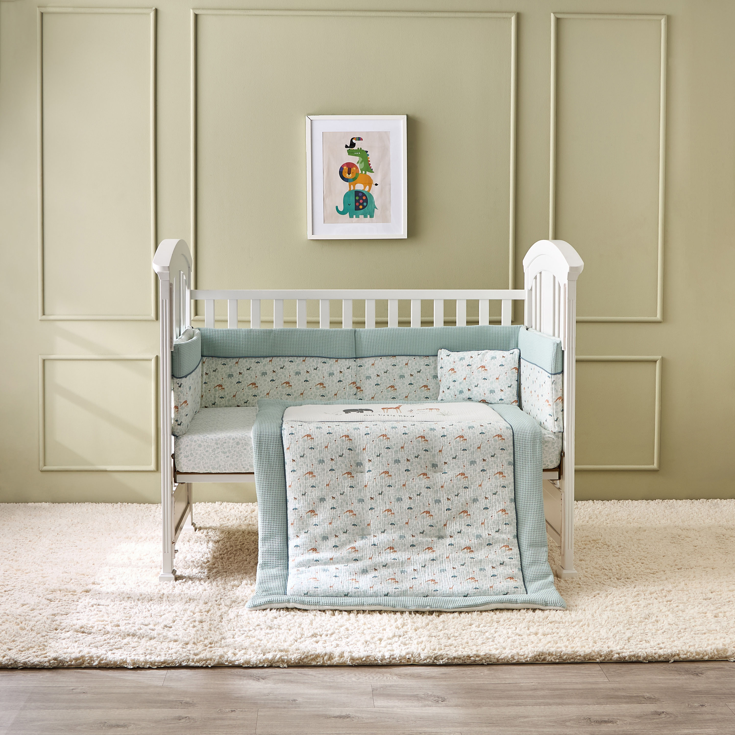 Juniors Baby Bedding Set with Safari Print-baby-nursery-babybedding-image-2