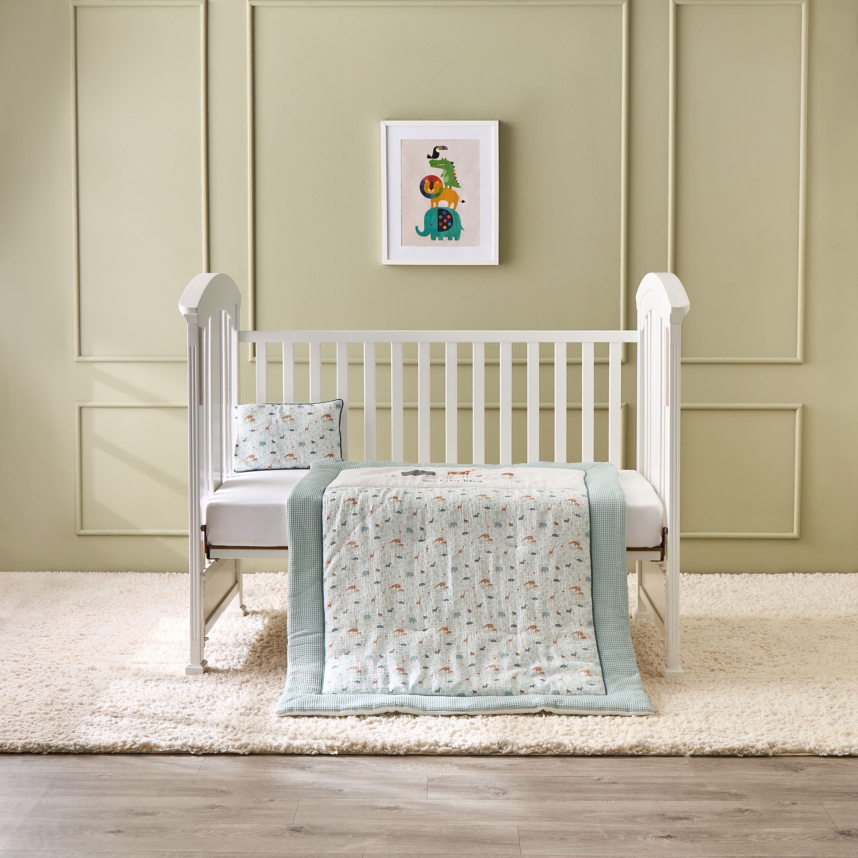 Juniors Baby Bedding Set with Fun Print- 130x90 cm-baby-nursery-babybedding-image-1