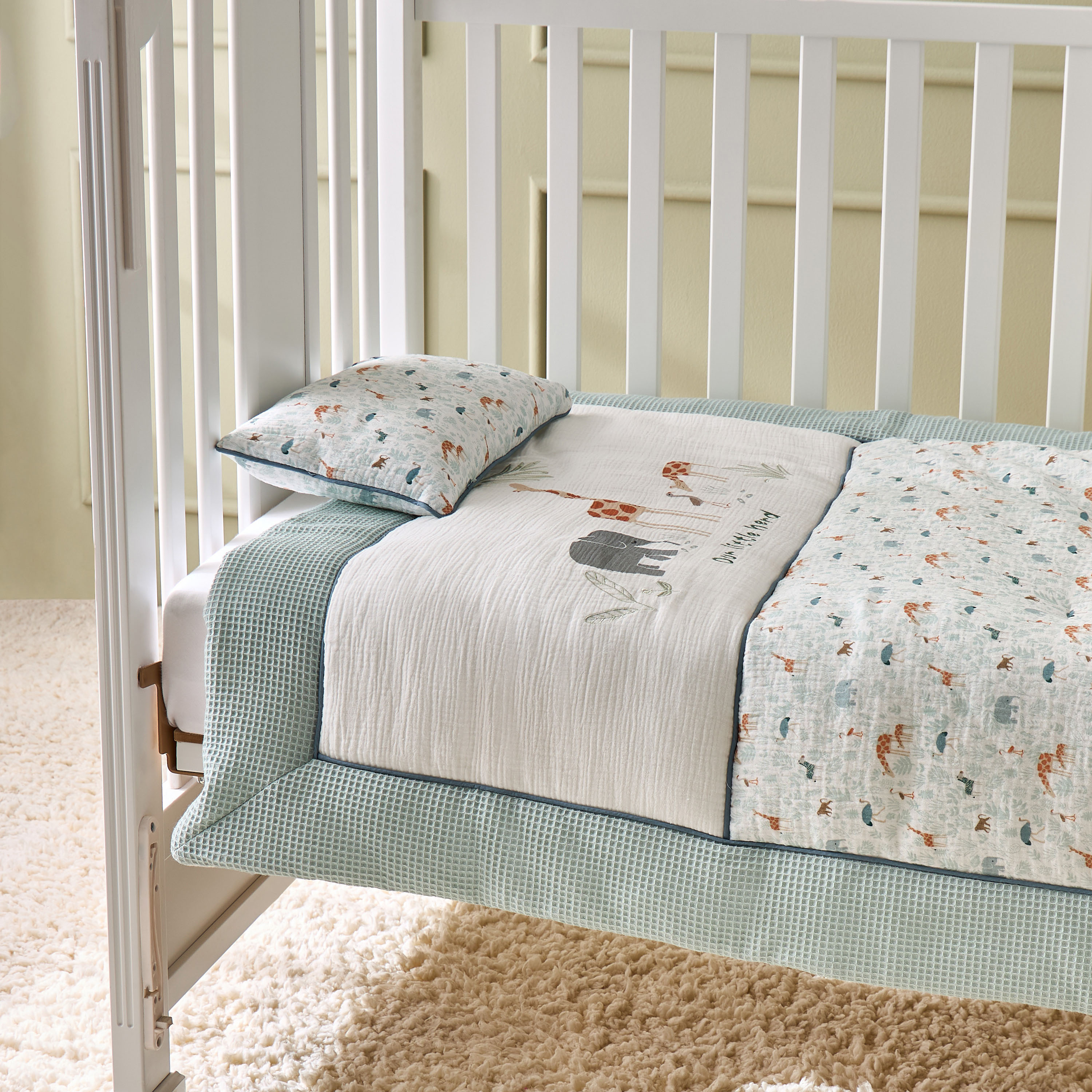 Juniors Baby Bedding Set with Fun Print- 130x90 cm-baby-nursery-babybedding-image-4