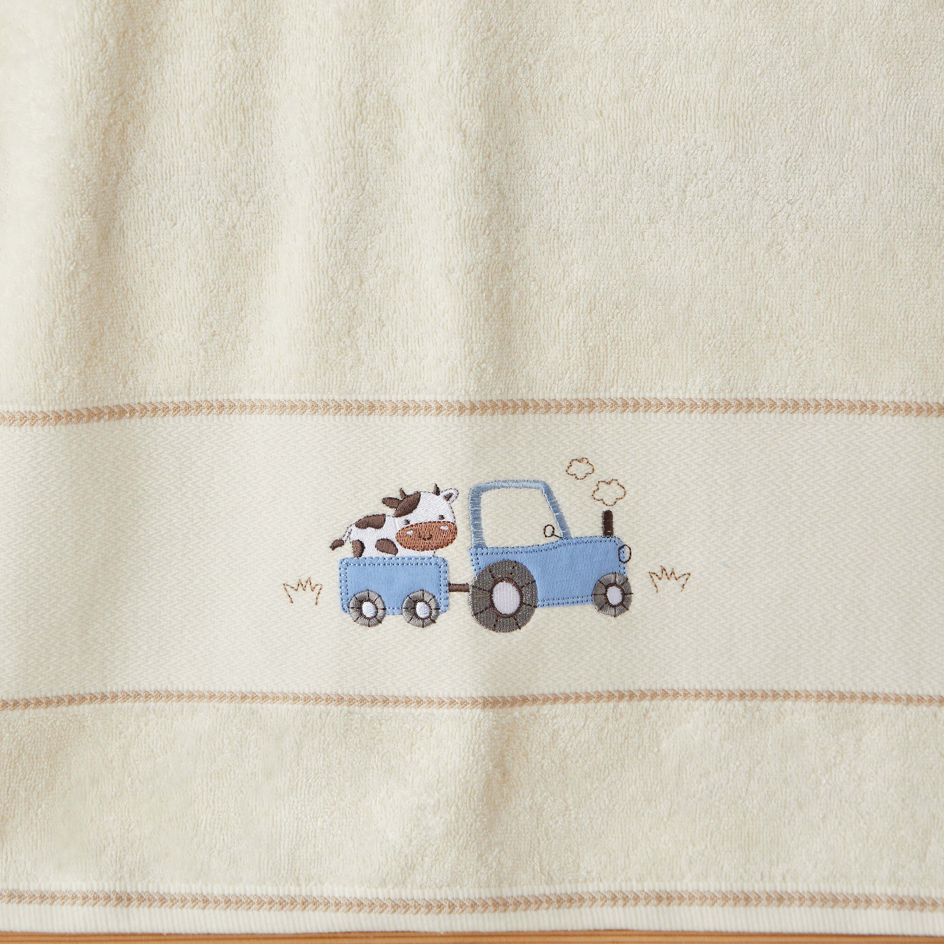 Juniors 120x60 Baby Towel with Farmhouse Embroidery-baby-bathandcare-towels-image-4