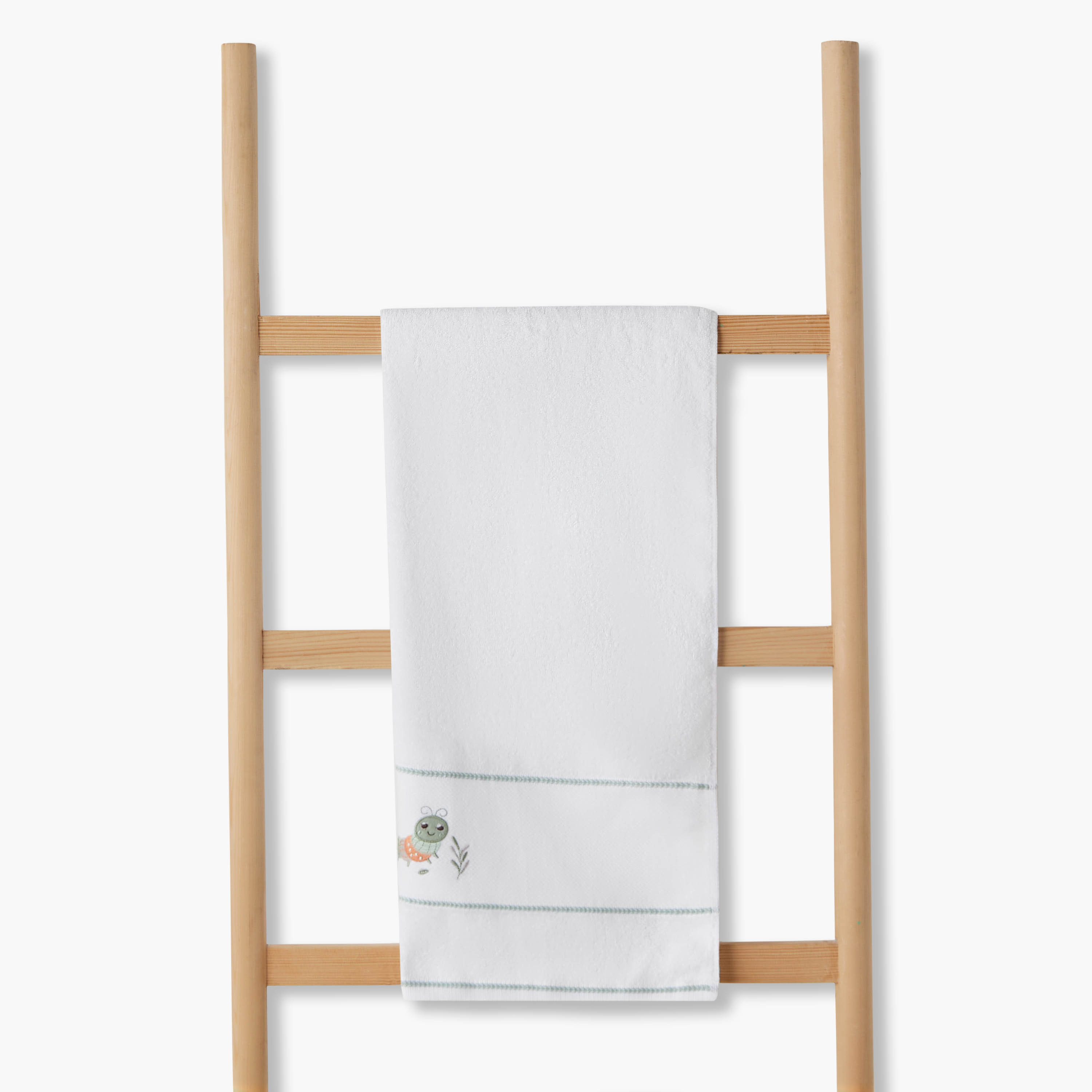 Juniors 120x60 Baby Towel with Caterpillar Embroidery-baby-bathandcare-towels-image-2