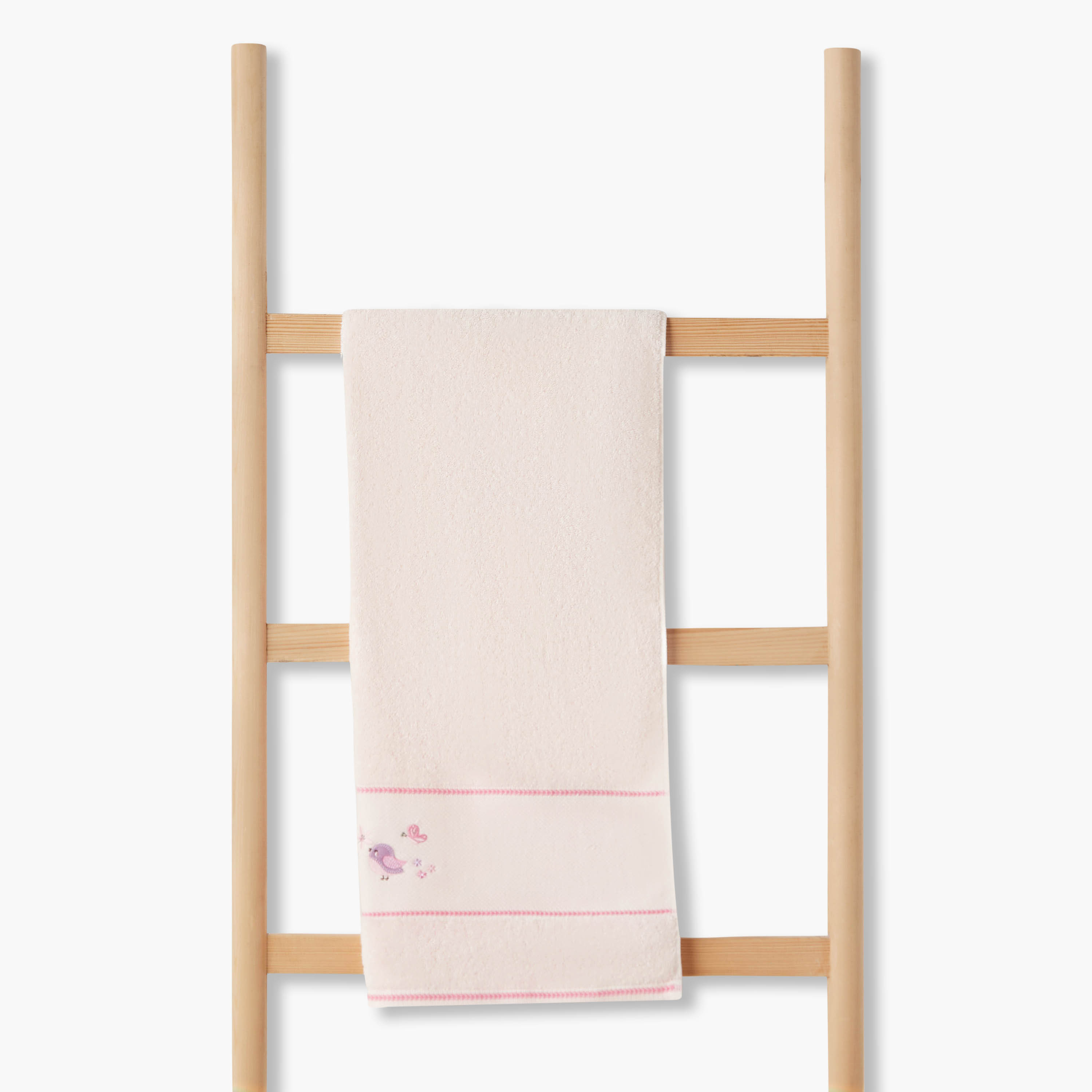 Juniors 60x120 cm Baby Towel with Bird Embroidery-baby-bathandcare-towels-image-2
