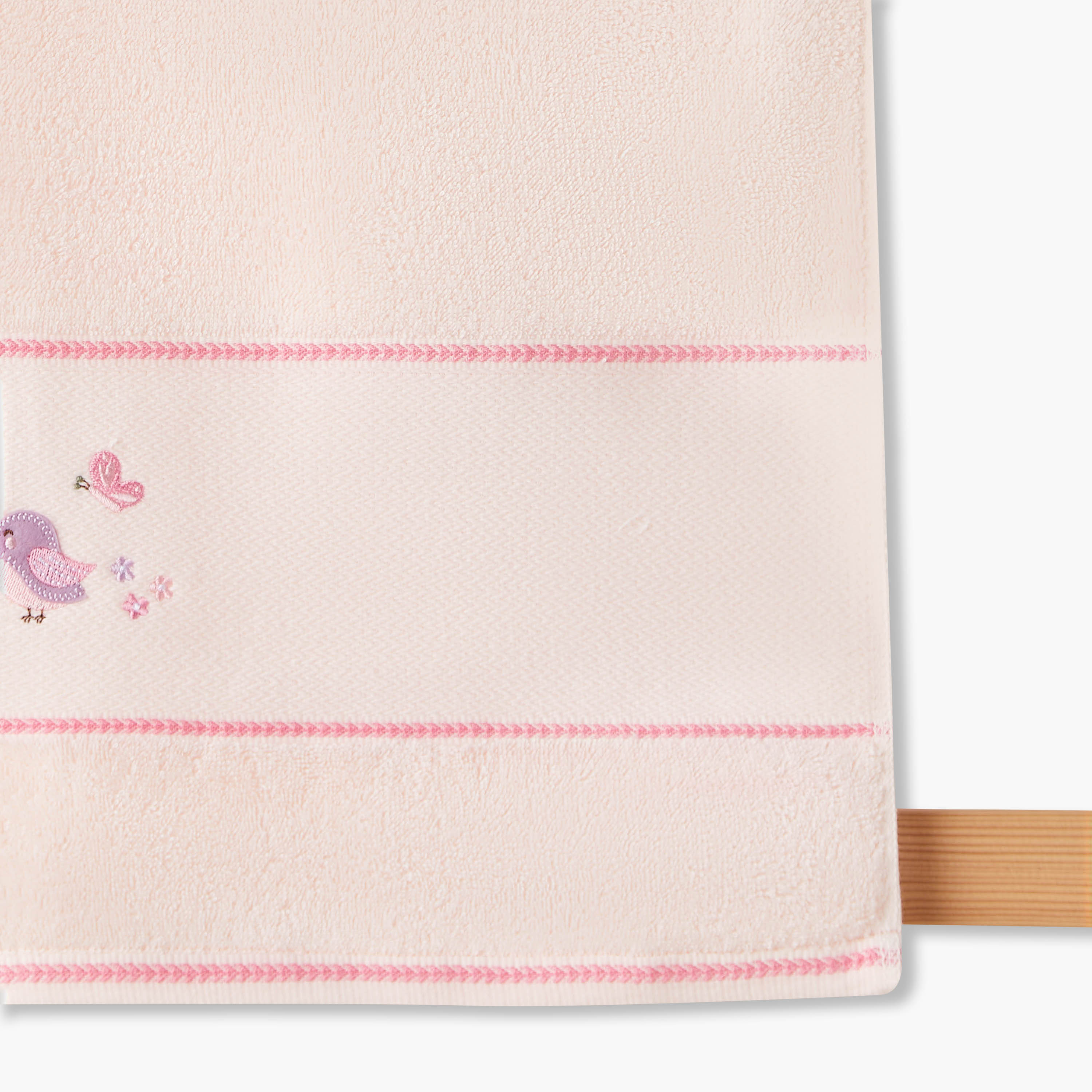 Juniors 60x120 cm Baby Towel with Bird Embroidery-baby-bathandcare-towels-image-5