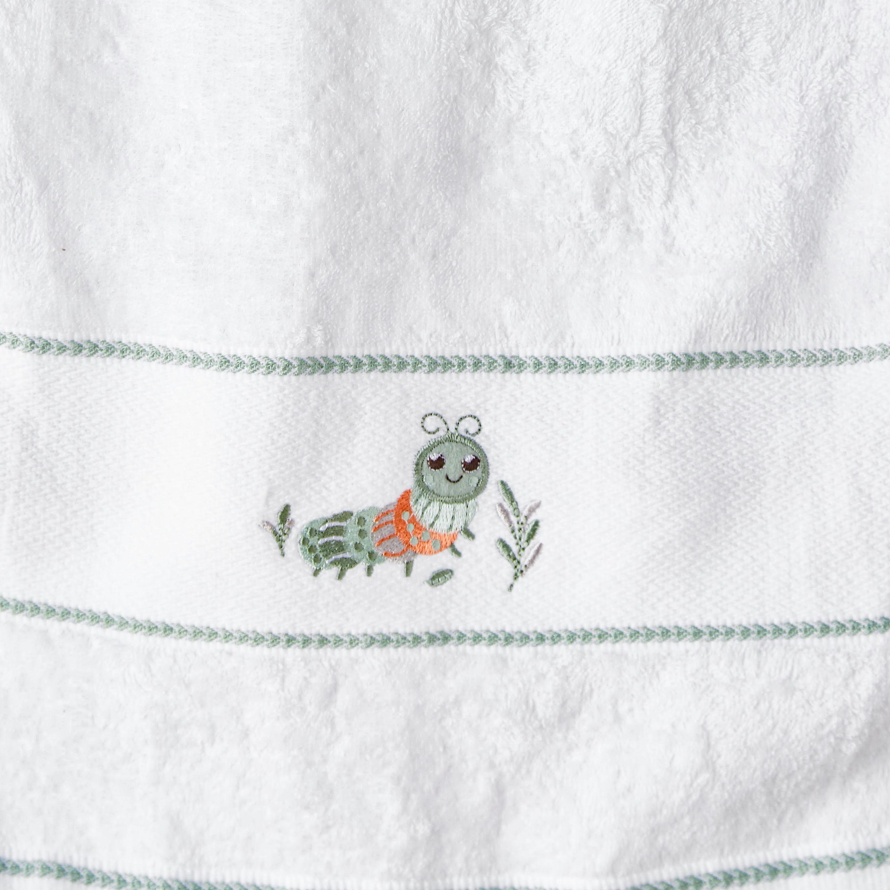 Juniors 38x76 cm Baby Towel with Caterpillar Embroidery-baby-bathandcare-towels-image-4