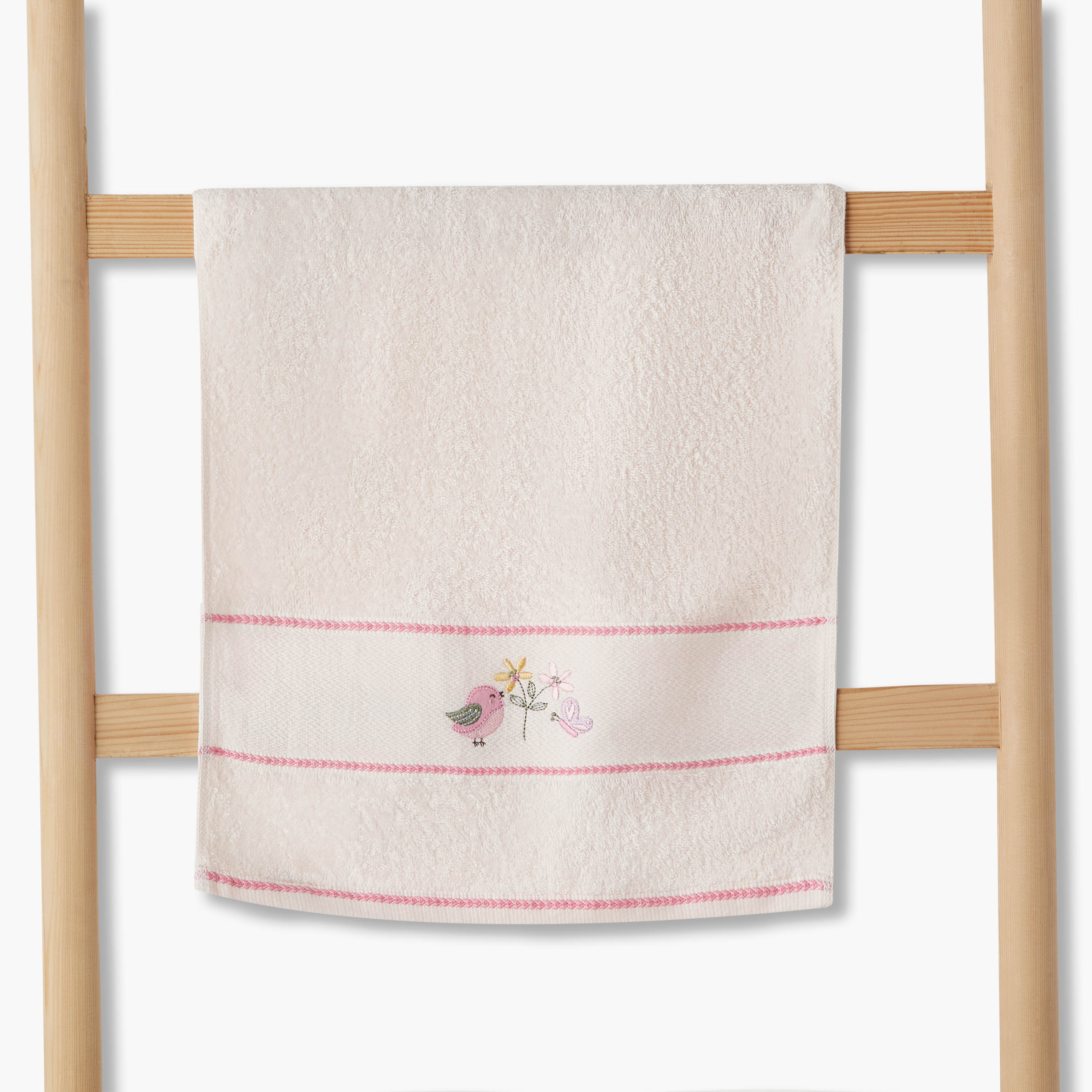 Juniors 38x76 cm Baby Towel with Bird Embroidery-baby-bathandcare-towels-image-2
