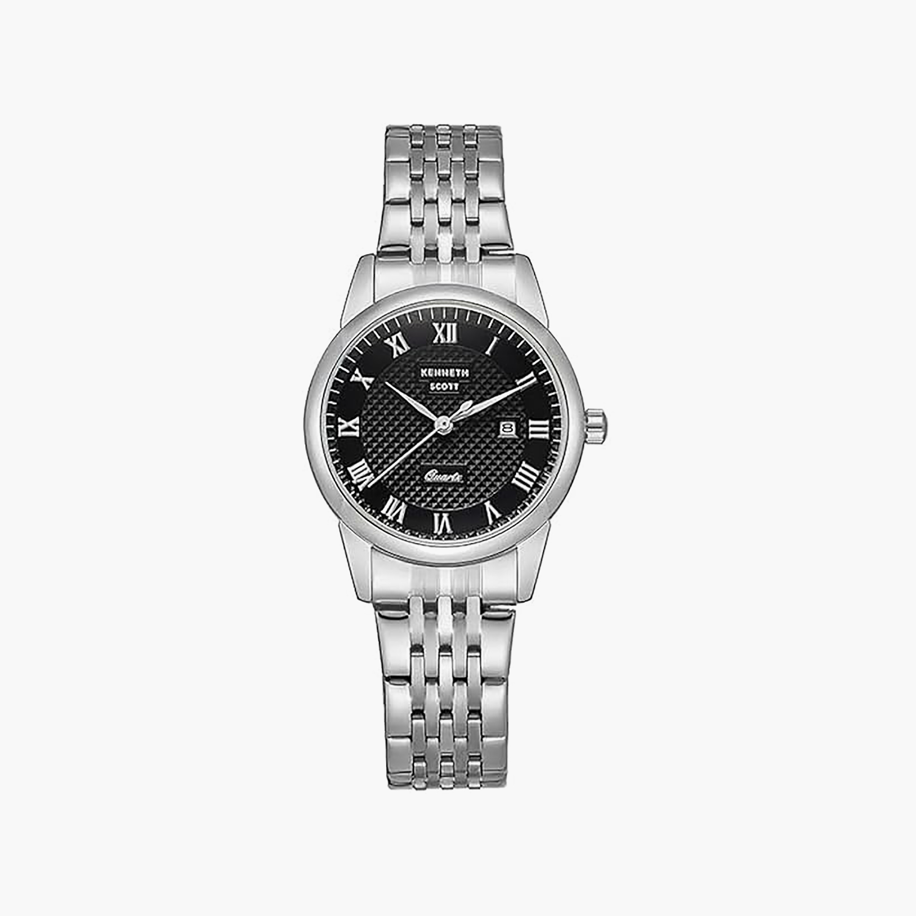Kenneth Scott Women 33 MM Silver Analog Metal Watch | K23530-SBSB-women-watchesandjewellery-watches-image-1