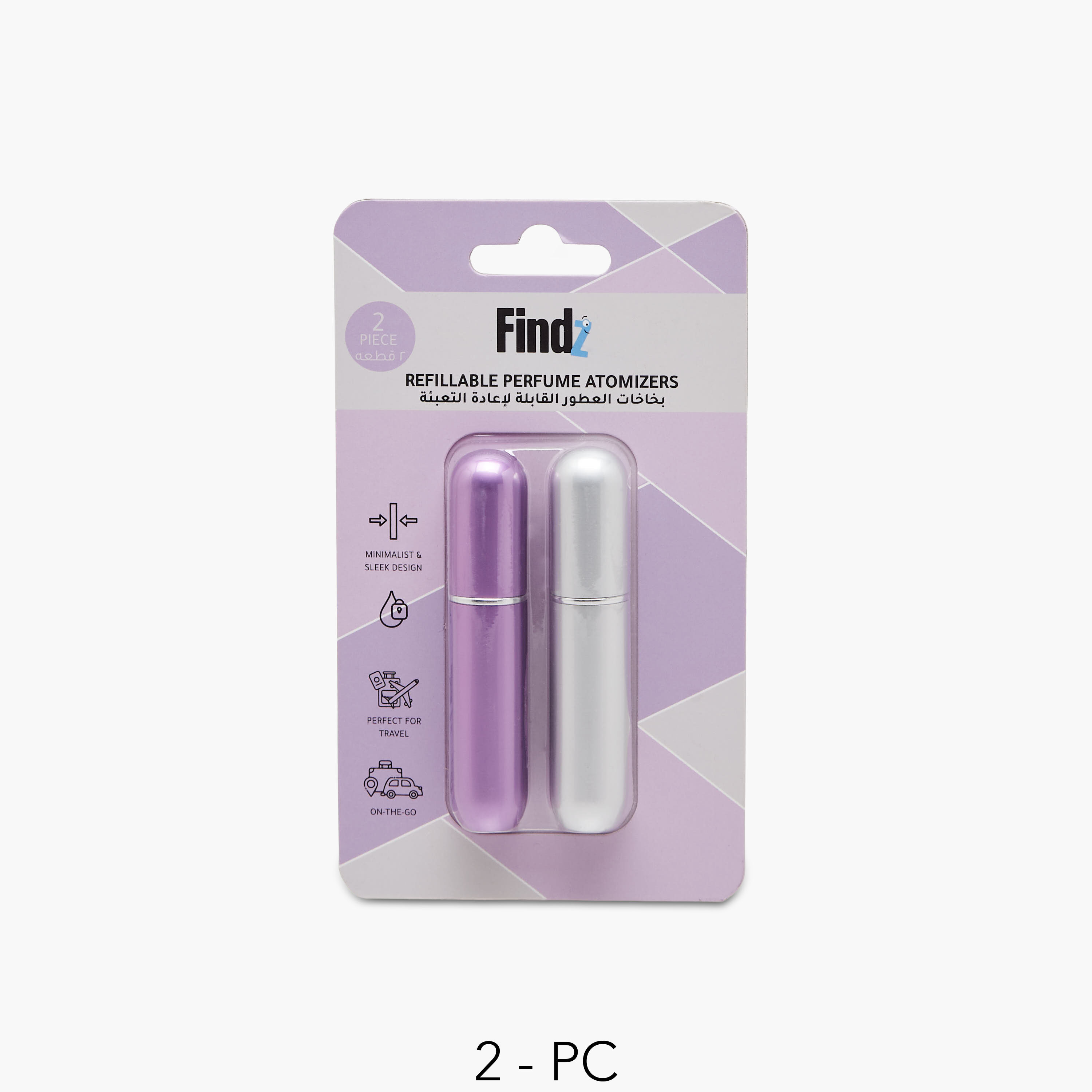 Findz 2-Piece Refillable Perfume Atomizer Set-beautyandpersonalcare-makeup-brushesandaccessories-accessories-image-1