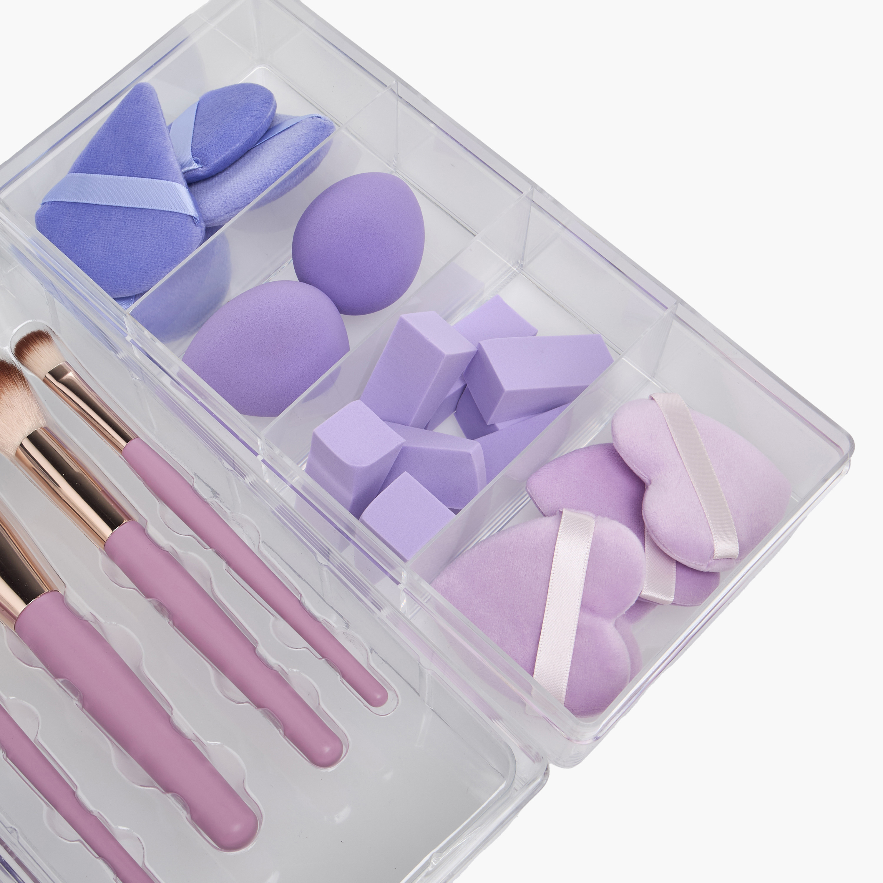 Assorted Makeup Accessory Set with Tiered Organiser-household-storage-cosmeticorganizing-makeuporganizersandsets-image-3